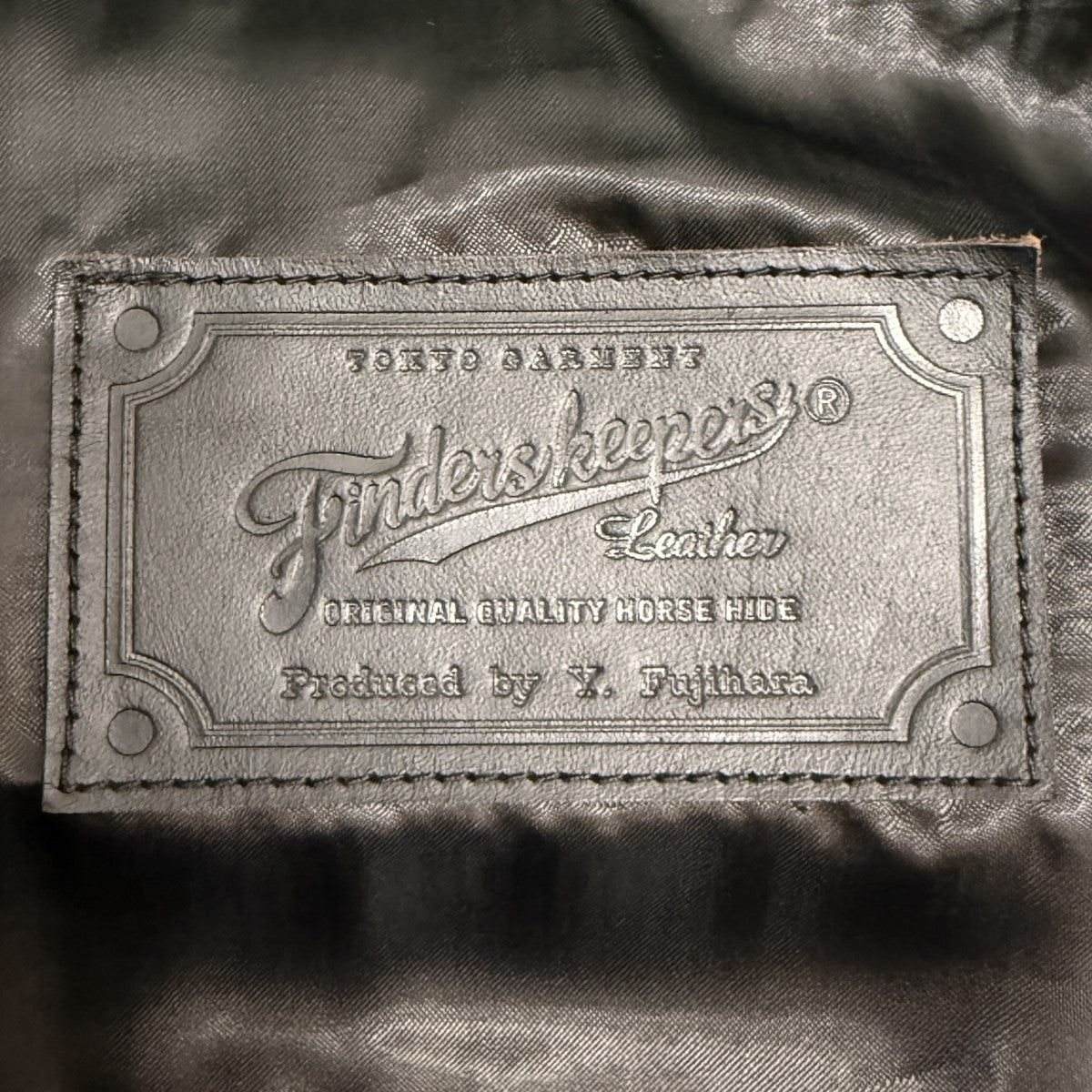 FINDERS KEEPERS×Yutaka Fujihara (BerBerJin)×R 26SS/別注TYPE ONE1942 T-BACK／Y．FUJIHARABLK TEACORE／タイプ1 1942Tバック レザージャケット/25221109 古着・中古-8枚目のアイテム画像