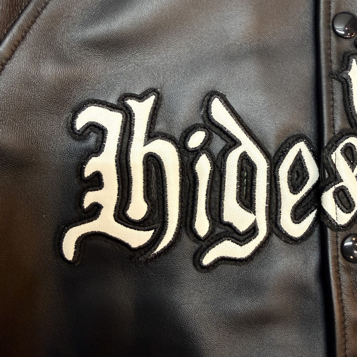 26SS/Leather Varsity Jacket／レザーバーシティジャケット/H30th-010126
