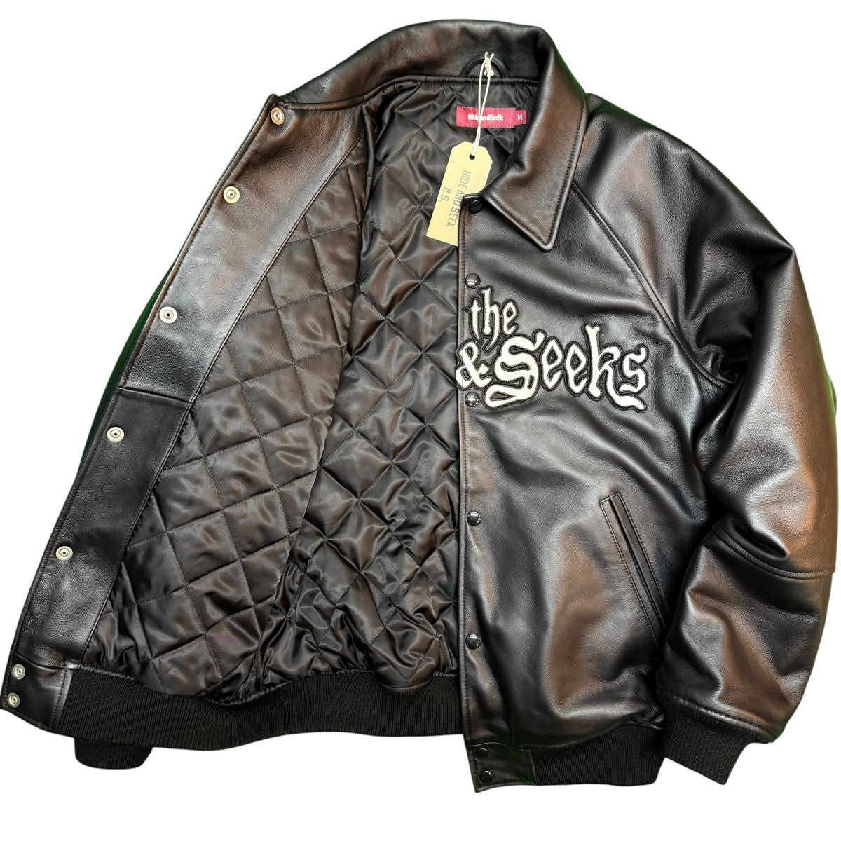 26SS/Leather Varsity Jacket／レザーバーシティジャケット/H30th-010126