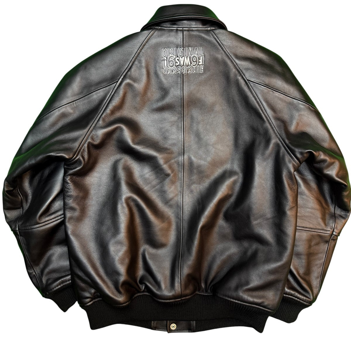 26SS/Leather Varsity Jacket／レザーバーシティジャケット/H30th-010126