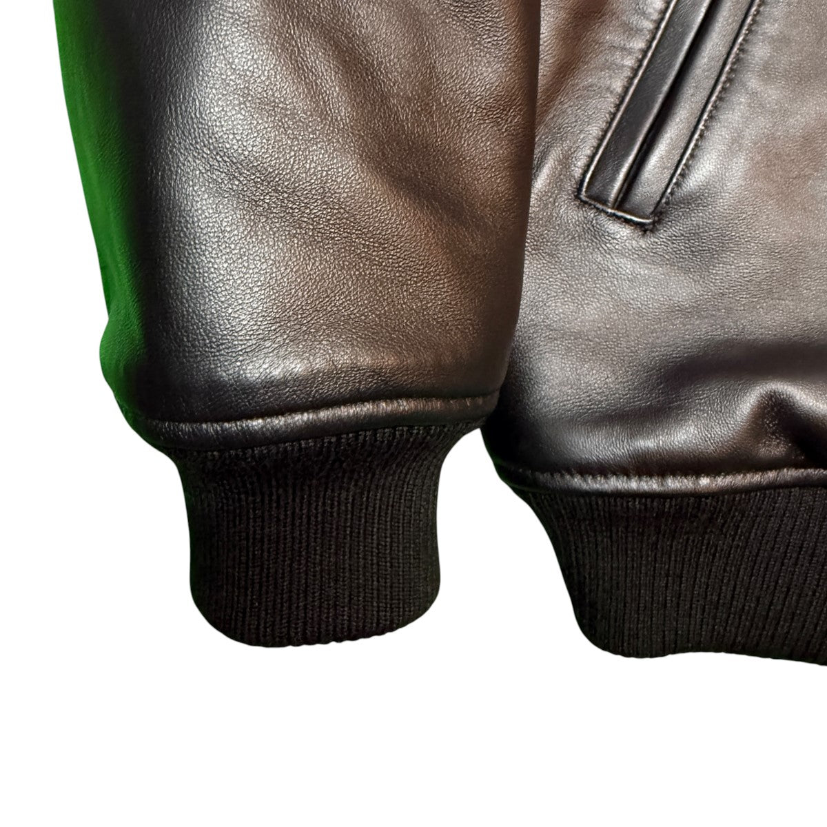 26SS/Leather Varsity Jacket／レザーバーシティジャケット/H30th-010126