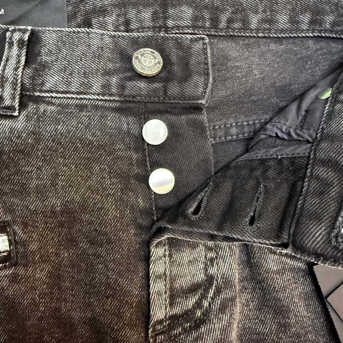 BALMAIN BH2 PANTS DENIM ZIP SLIM／バイカージップスリムパンツ/MGM05107D 古着・中古-5枚目のアイテム画像