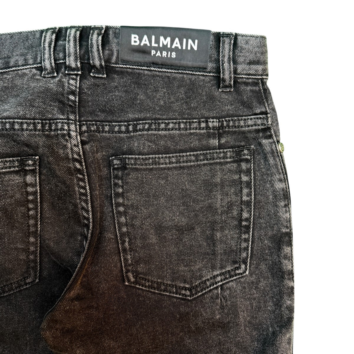 BALMAIN BH2 PANTS DENIM ZIP SLIM／バイカージップスリムパンツ/MGM05107D 古着・中古-8枚目のアイテム画像