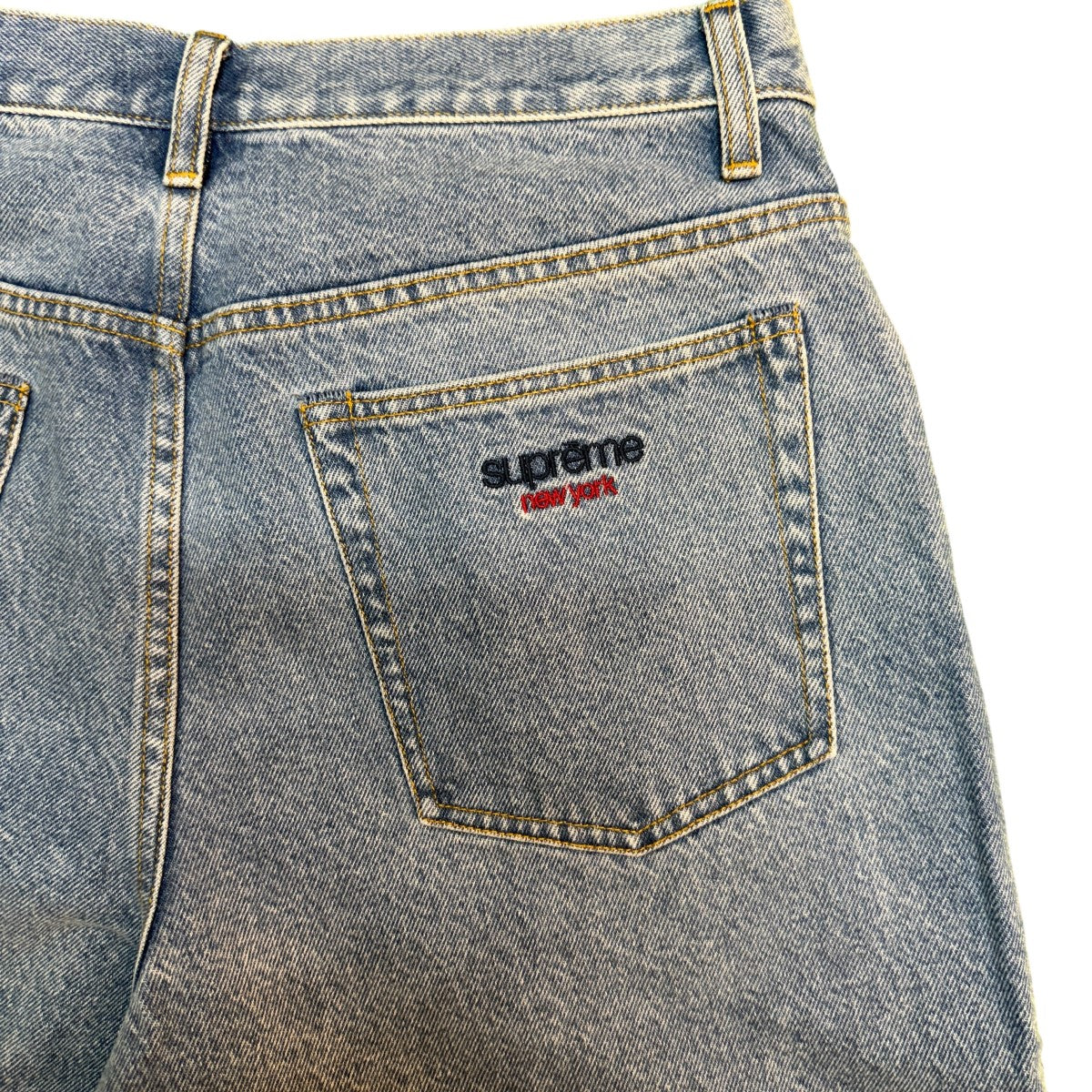 Supreme 26SS/Baggy Denim Short／Washed Indigo／バギーデニムショートパンツ 古着・中古-2枚目のアイテム画像