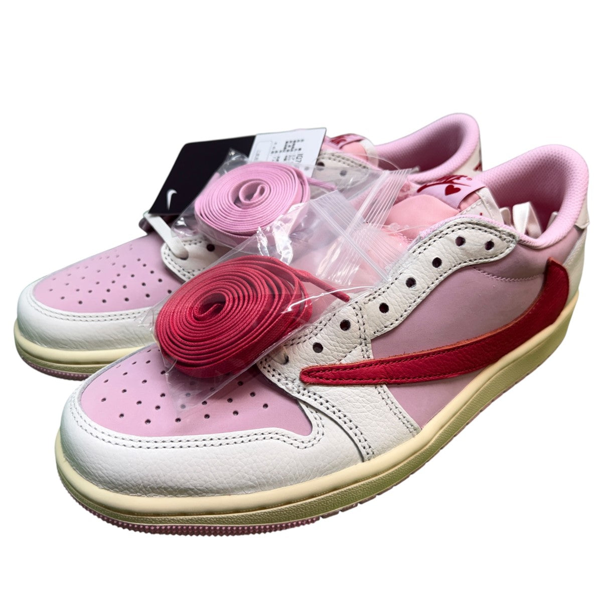 Travis Scott×NIKE 26SS/AIR JORDAN 1 LOW OG SP／Sail／Tropical Pink／エアジョーダン1 レトロ ロー OG スニーカー/IQ7604-101 古着・中古-1枚目のアイテム画像