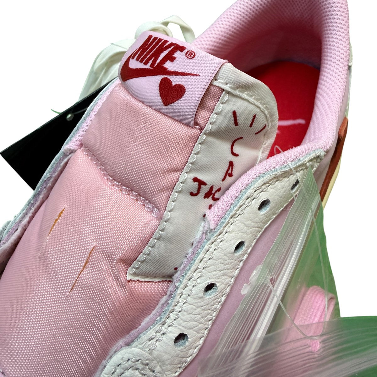 Travis Scott×NIKE 26SS/AIR JORDAN 1 LOW OG SP／Sail／Tropical Pink／エアジョーダン1 レトロ ロー OG スニーカー/IQ7604-101 古着・中古-7枚目のアイテム画像