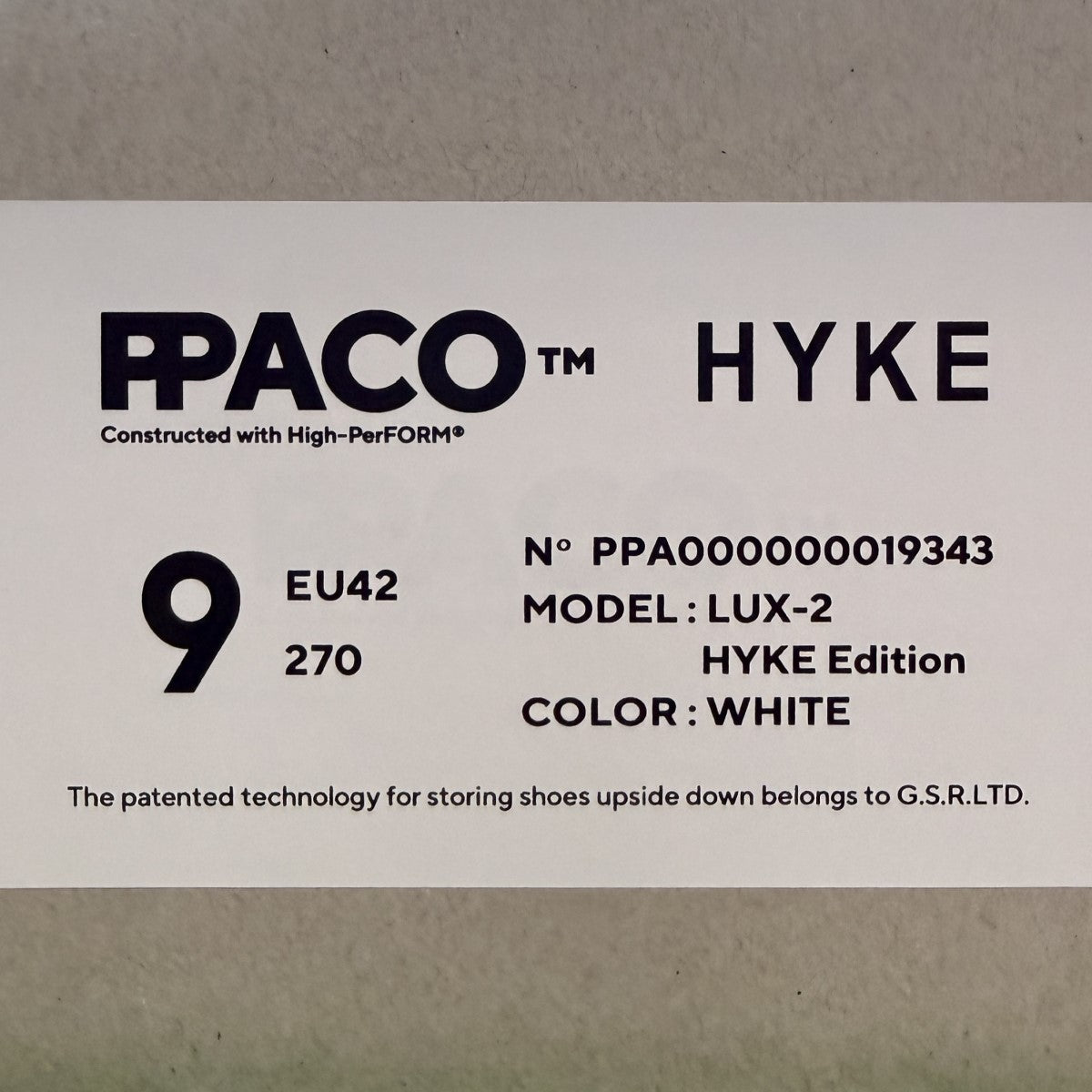 HYKE×PPACO 26SS/LUX-2 HYKE Edition／ハイク限定コラボレーションサンダル/PPA000000019343 古着・中古-9枚目のアイテム画像