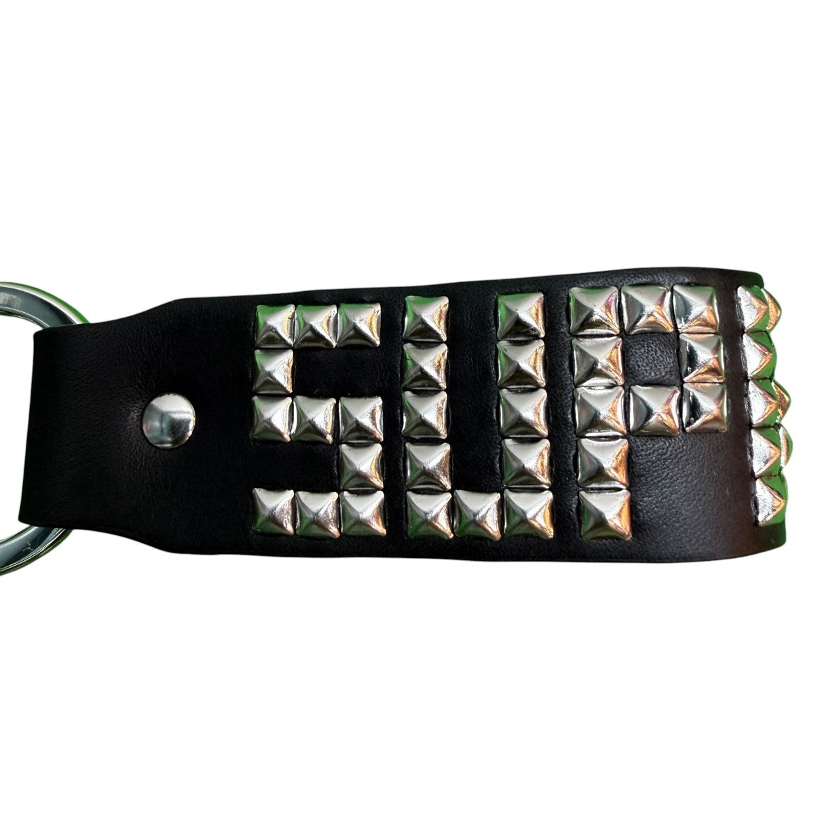 23SS/Studded Keychain Cowスタッズキーチェーン カウレザー/Made in Italy