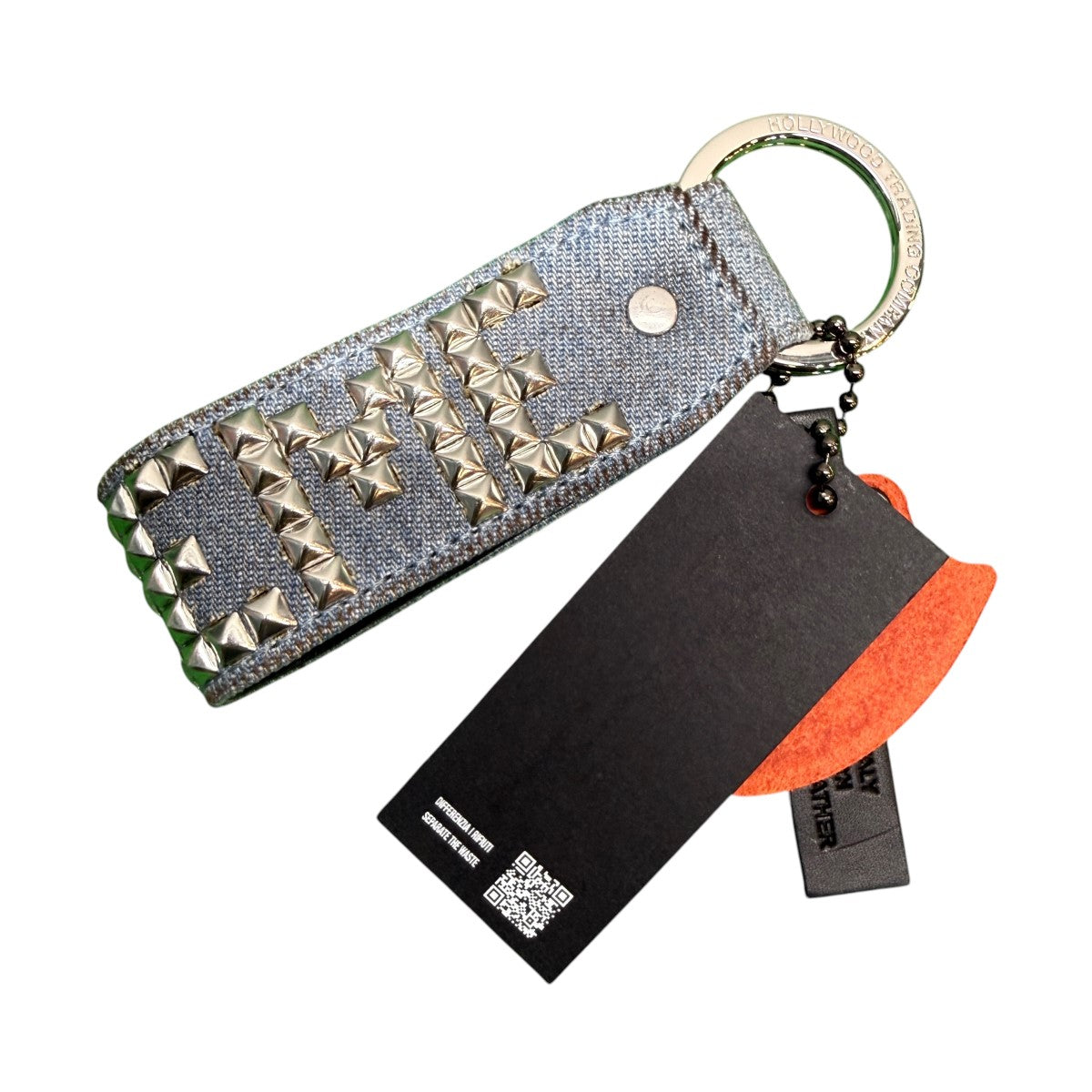 23SS/Studded Keychain DenimMade in Italy／スタッズキーチェーン デニムカラー