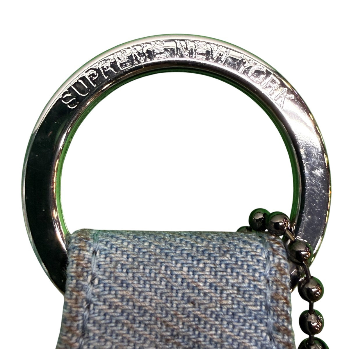 23SS/Studded Keychain DenimMade in Italy／スタッズキーチェーン デニムカラー