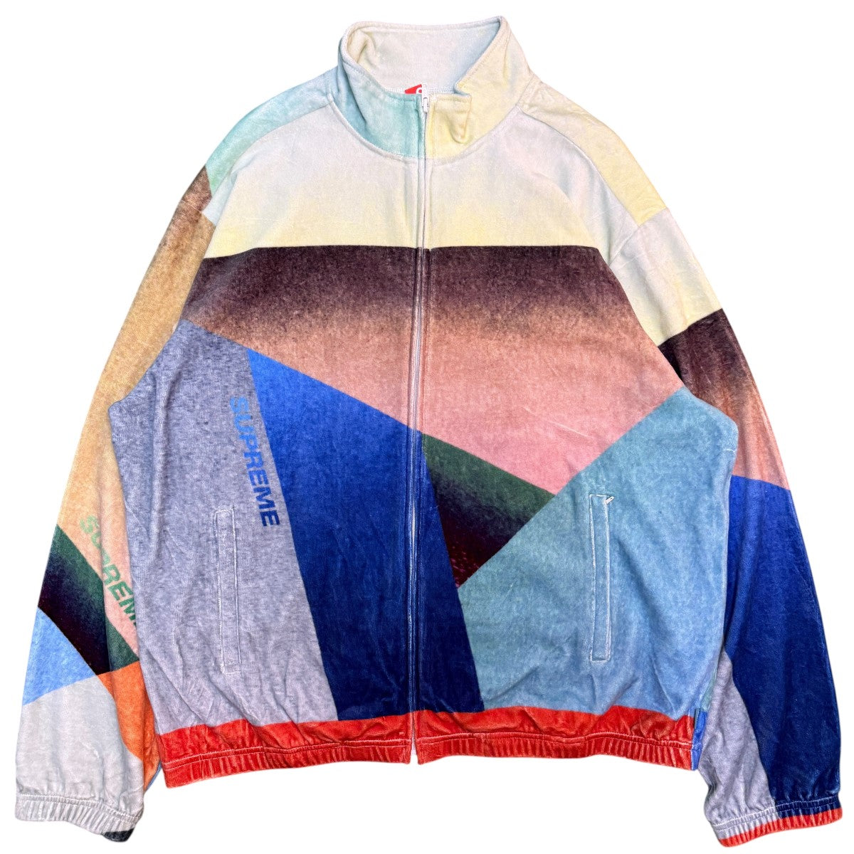 23SS/Geo Velour Track Jacket／ジオベロアトラックジャケット