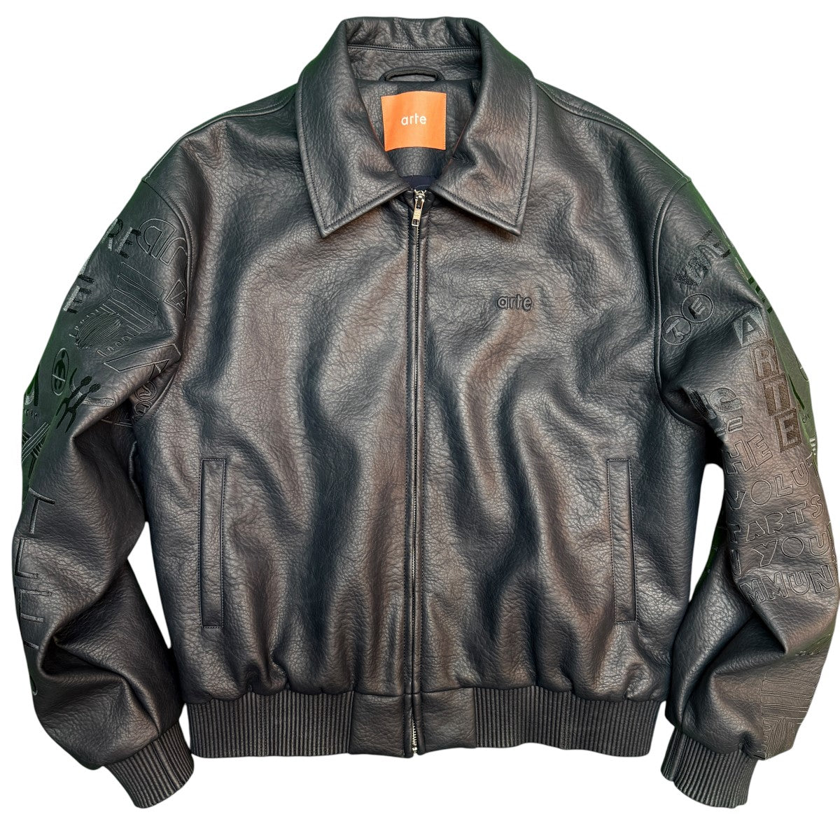 25AW/別注 Studium Jacket／シンセティックレザースタジアムジャケット 中綿入り/ARTEXBEAMSAW25-001J