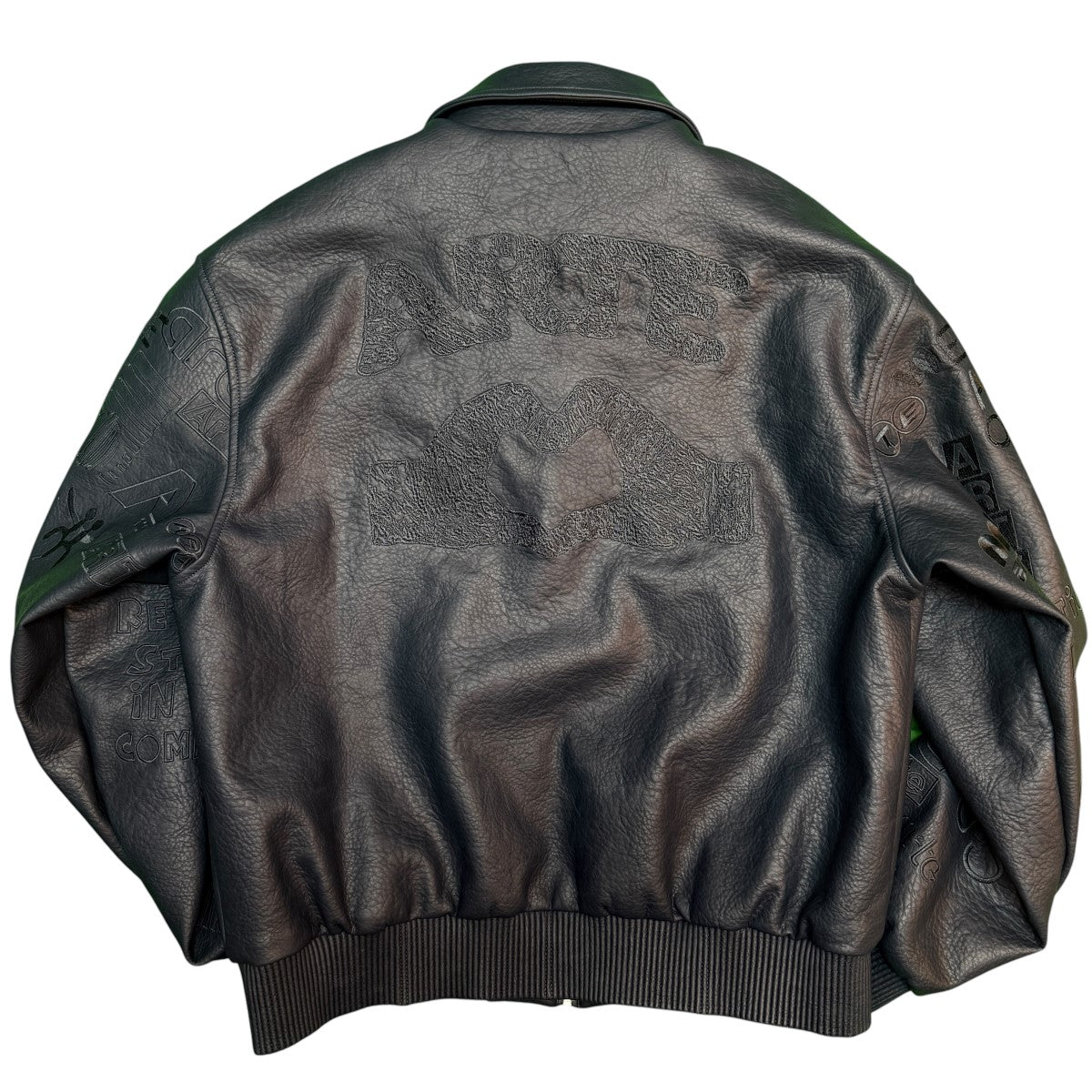 25AW/別注 Studium Jacket／シンセティックレザースタジアムジャケット 中綿入り/ARTEXBEAMSAW25-001J