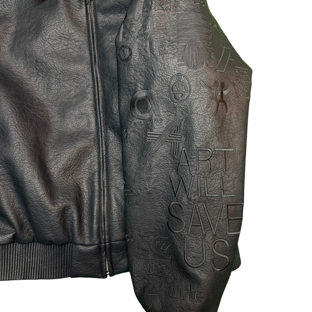 25AW/別注 Studium Jacket／シンセティックレザースタジアムジャケット 中綿入り/ARTEXBEAMSAW25-001J
