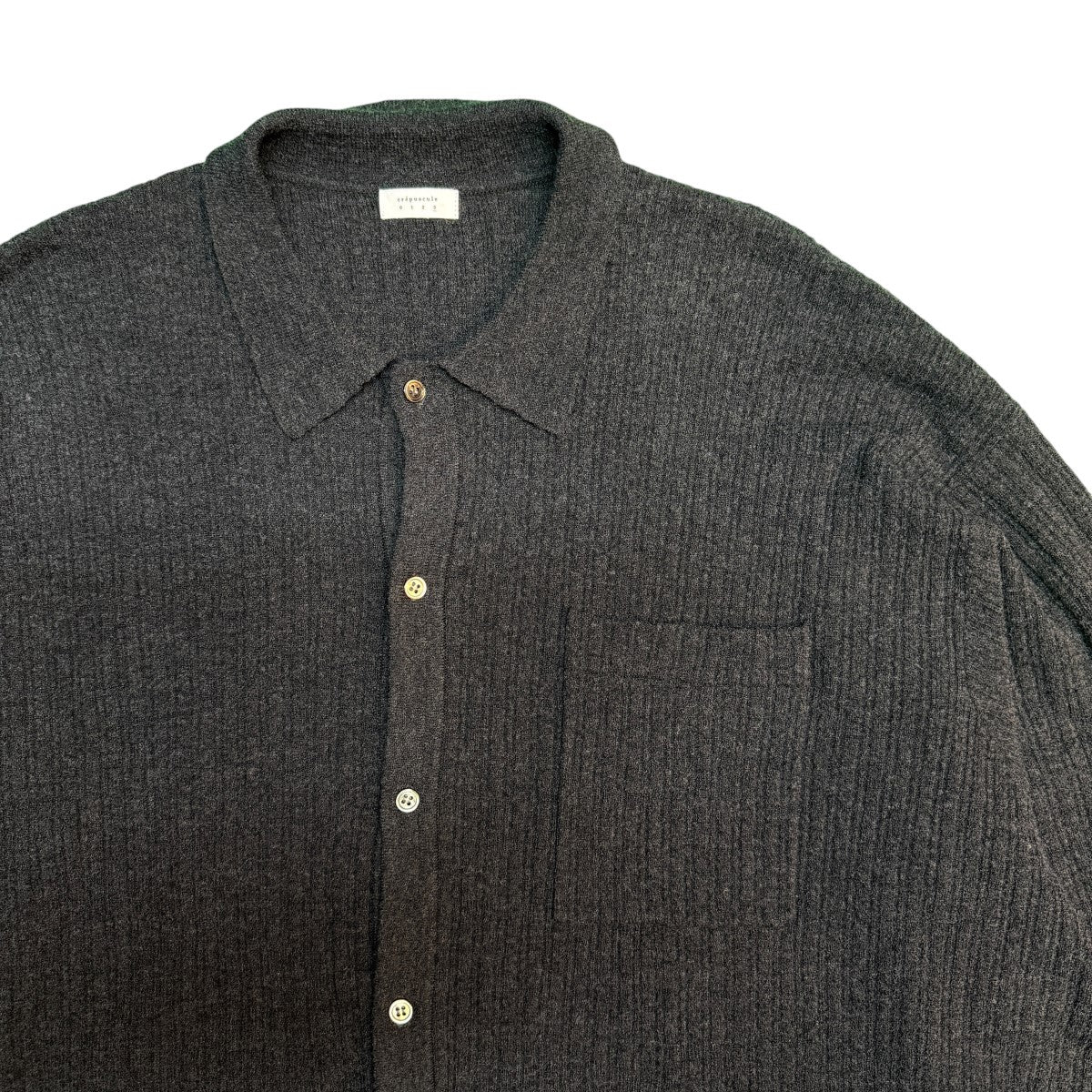26SS/Crepe Knit Shirt／ニットシャツ/2601-006