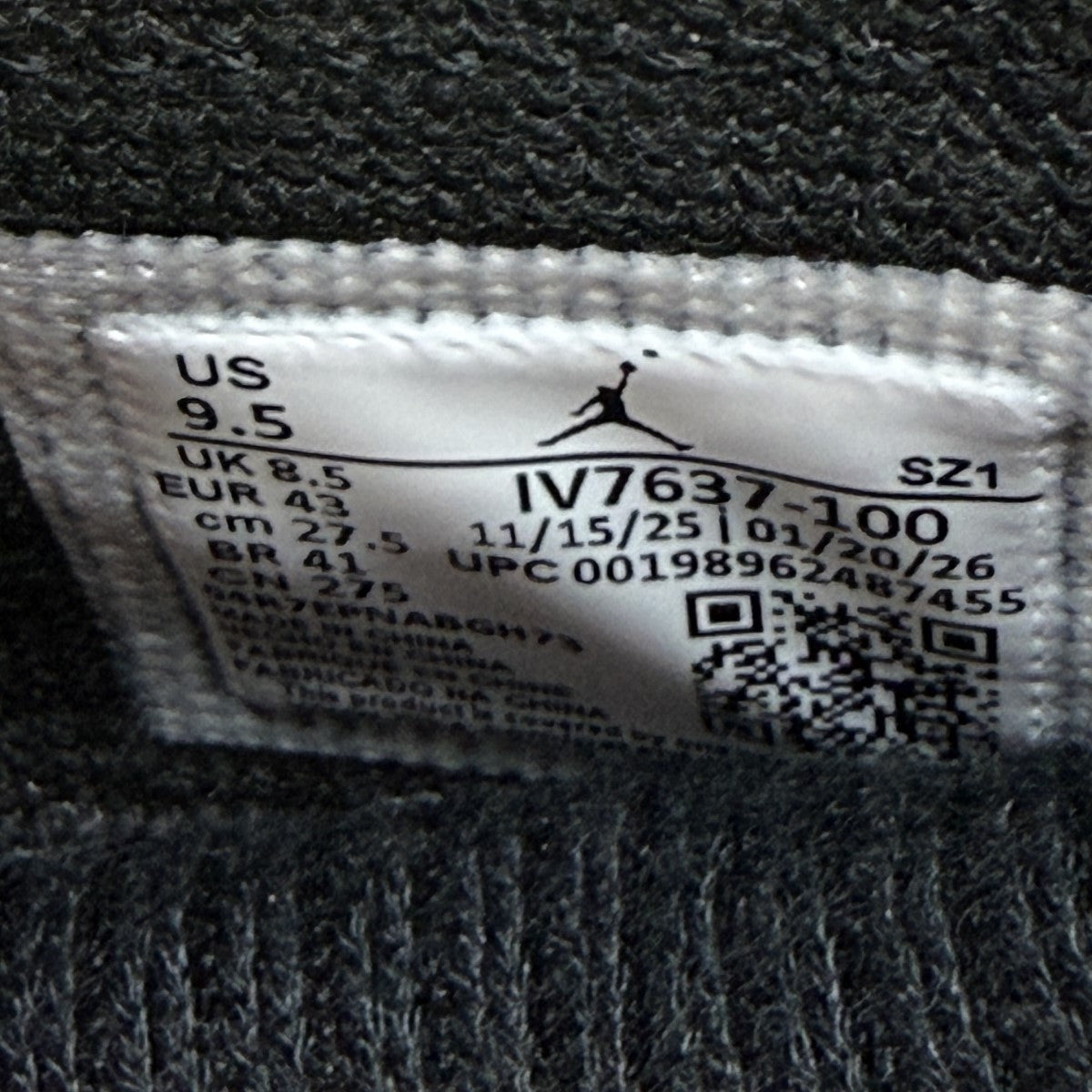 AIR JORDAN 15 SPBlack／Muslinエアジョーダン15 SP ブラック／モスリン スニーカー/IV7637-100