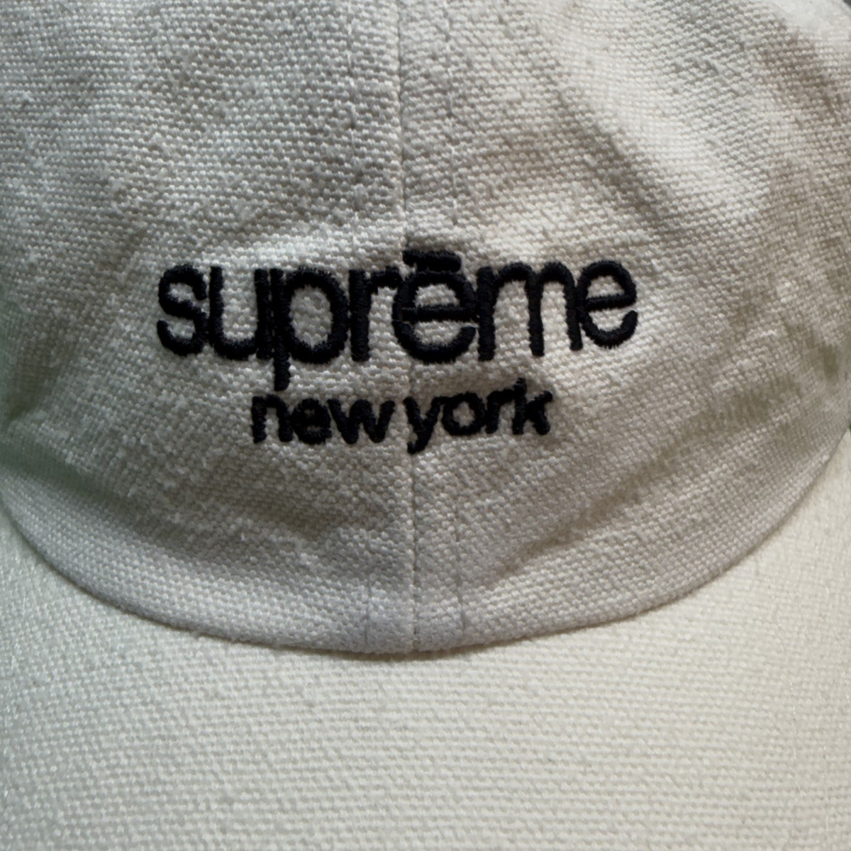 23SS/Classic Logo 6-Panel Cream／ウォッシュド加工／クラシックロゴ6パネルキャップ