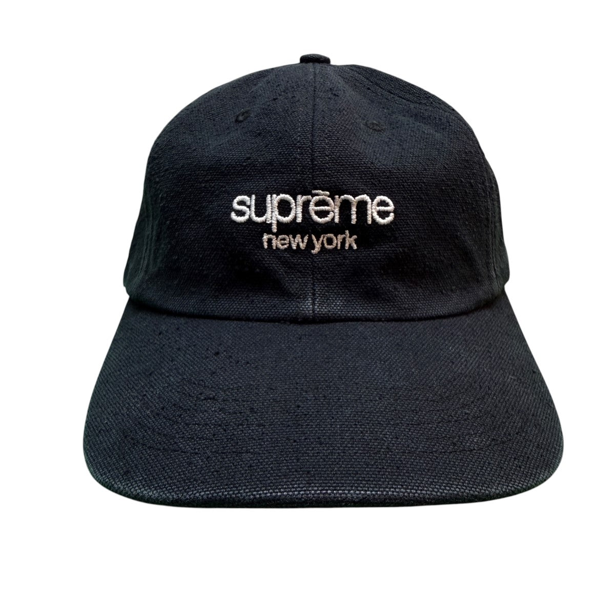 23SS/Classic Logo 6-Panel Black／ウォッシュド加工／クラシックロゴ6パネルキャップ