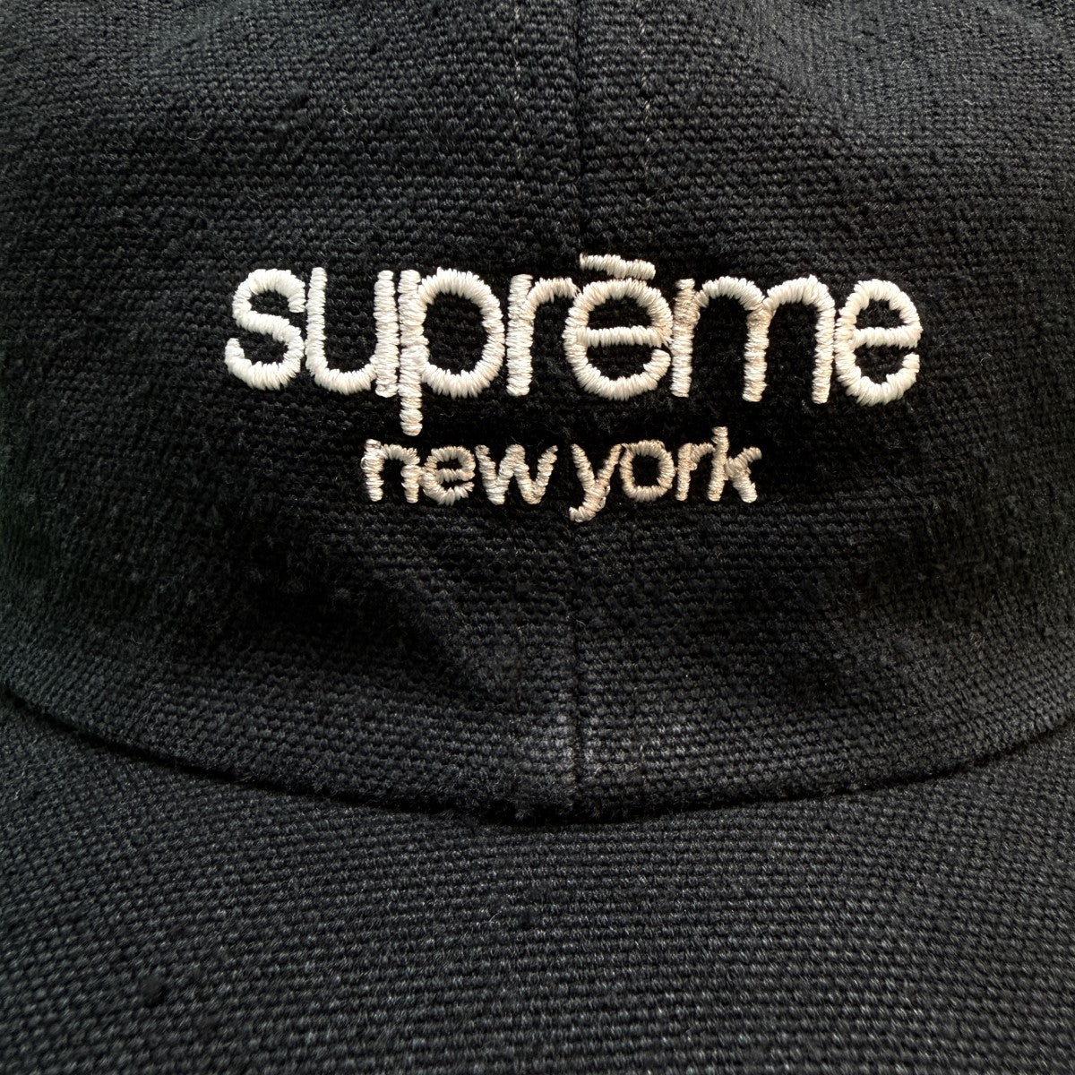 23SS/Classic Logo 6-Panel Black／ウォッシュド加工／クラシックロゴ6パネルキャップ
