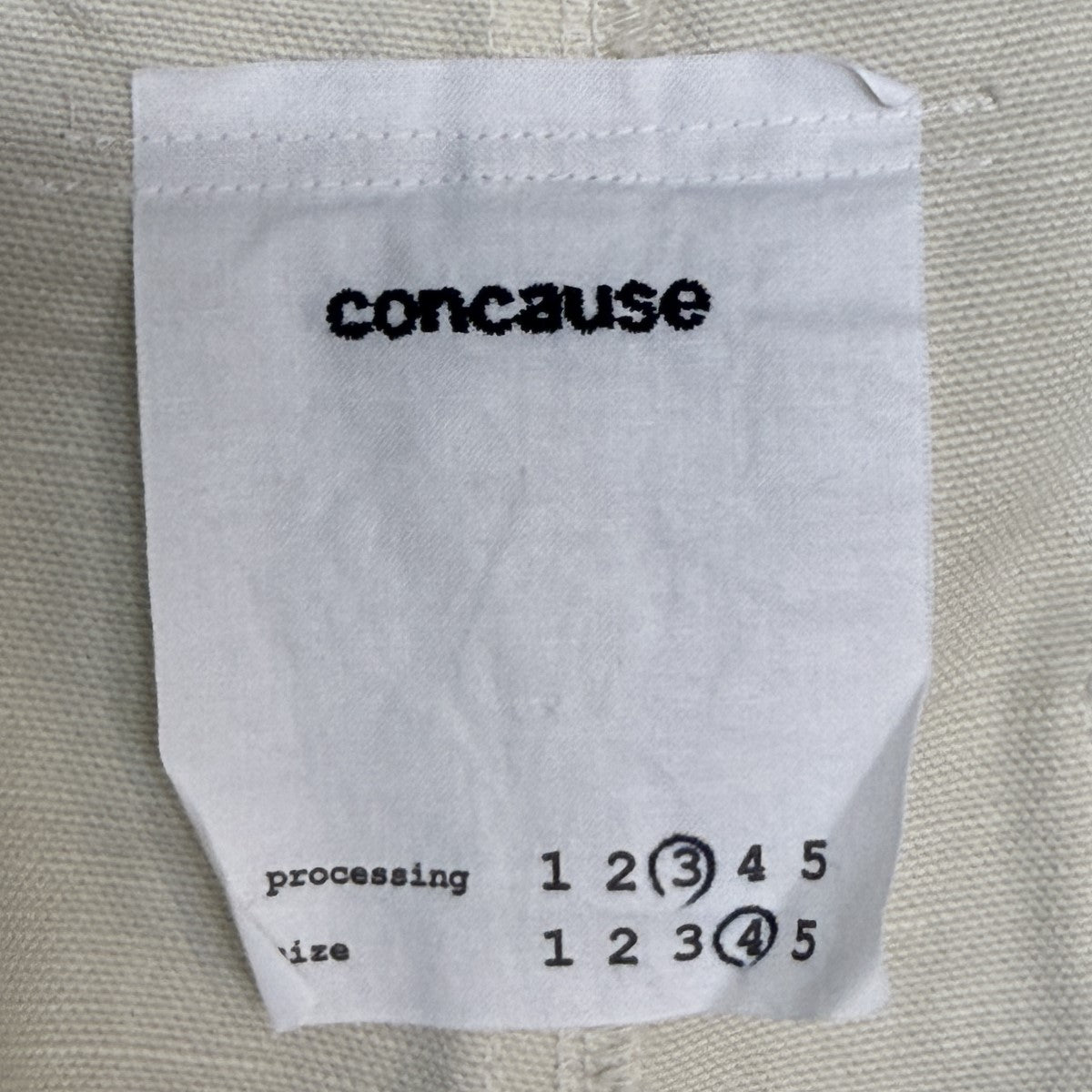 concause 26SS/WIDE SHORT CHINO PANTS／ワイドショートチノパンツ/2601019 古着・中古-7枚目のアイテム画像