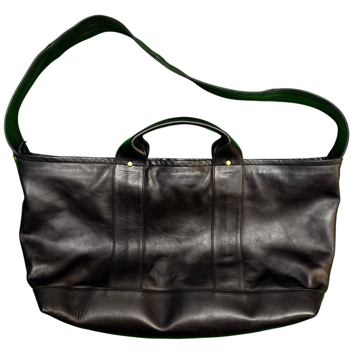 26SS/DAILY TOTE BAG L／COW SKIN - BLACKデイリートートバッグ ラージ/BG-36-C-COW-5