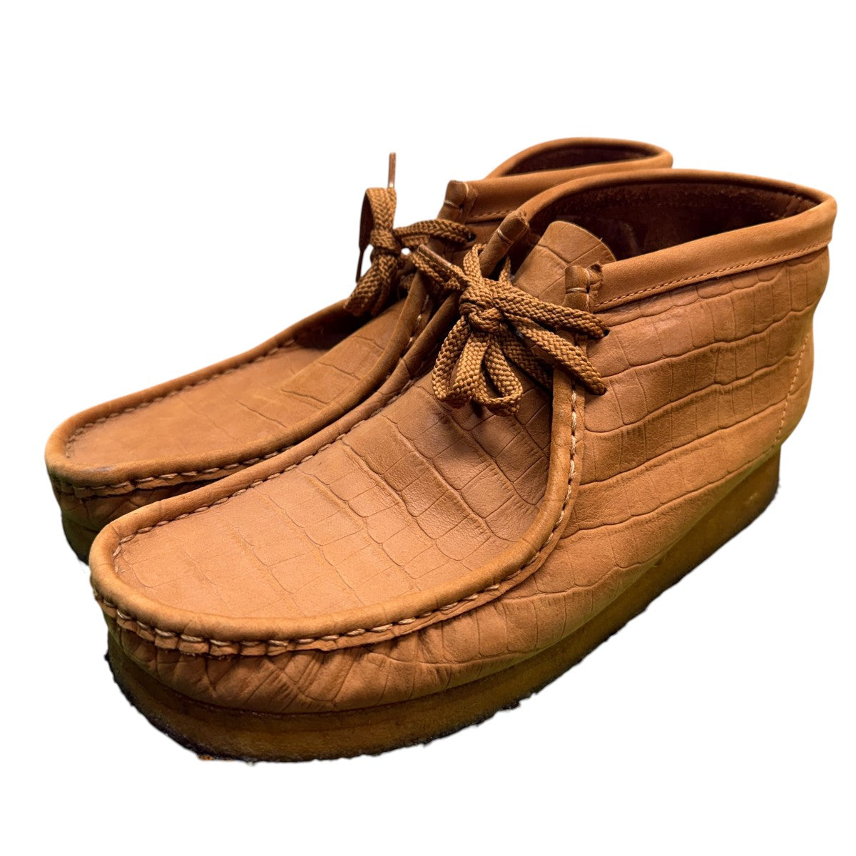 12AW/EMBOSSED CROCODILE WALLABEE BOOT／エンボスクロコダイルワラビーブーツ アーカイブ品