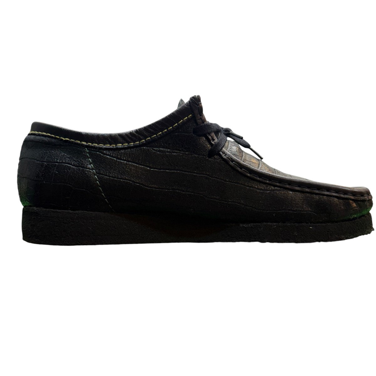 23SS/CROCODILE EMBOSSED LEATHER WALLABEE／クロコダイルエンボスレザーワラビーブーツ/CLARKS-WM-SH02