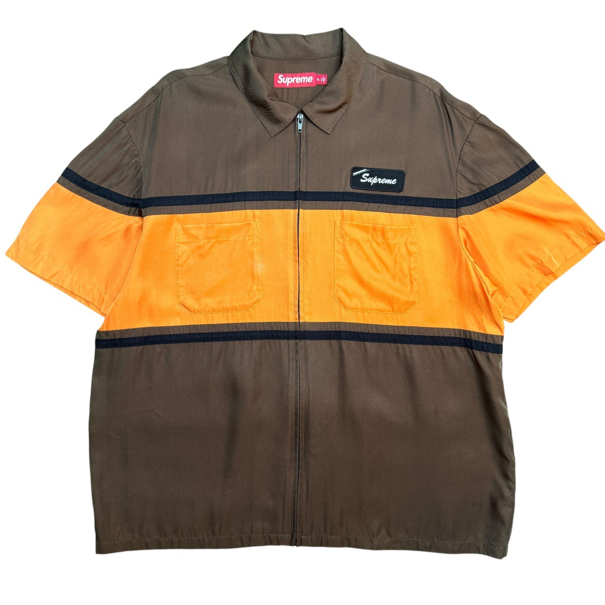Supreme(シュプリーム) 26SS/Silk Zip Up S／S Shirt／シルクジップ 