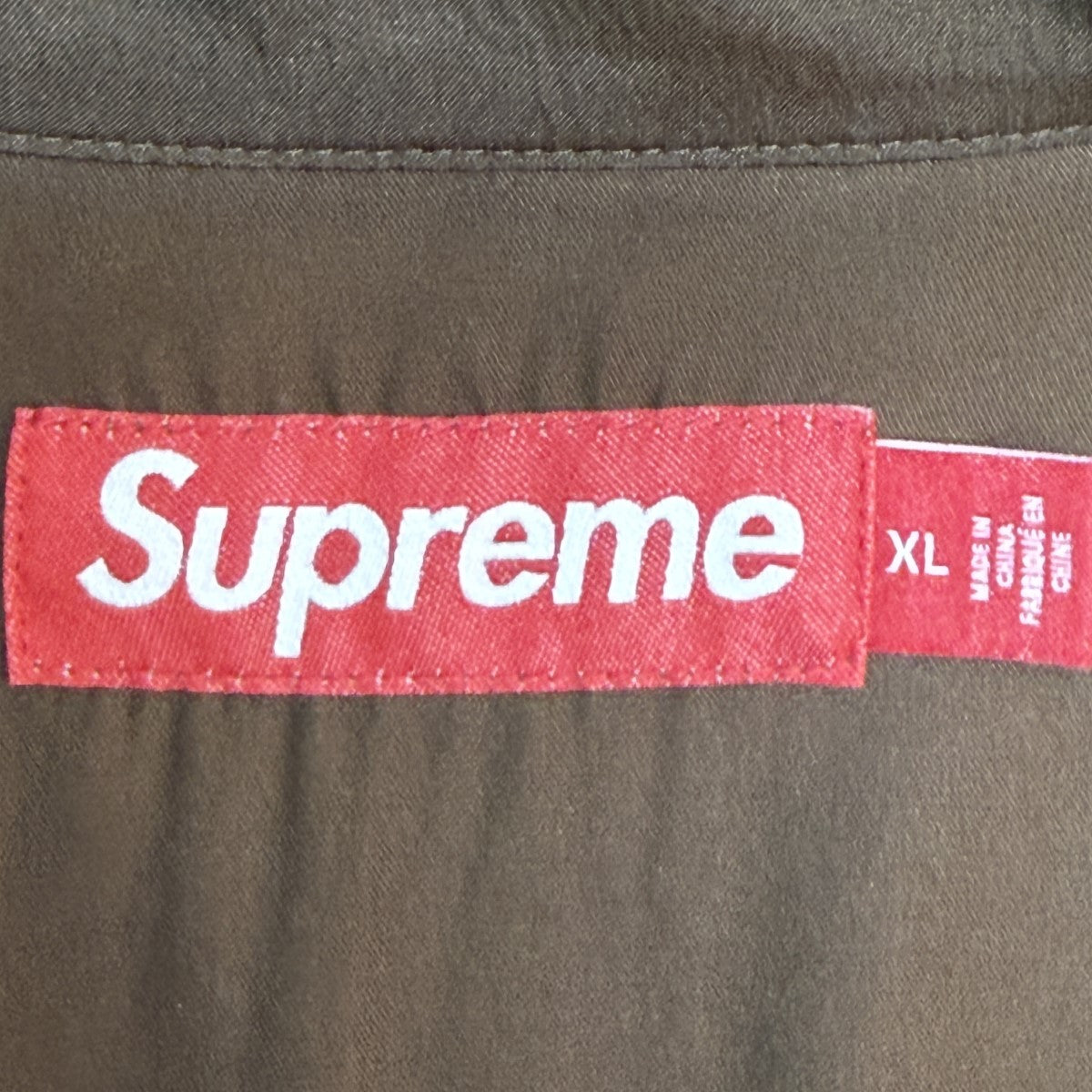 Supreme 26SS/Silk Zip Up S／S Shirt／シルクジップアップショートスリーブシャツ 古着・中古-6枚目のアイテム画像