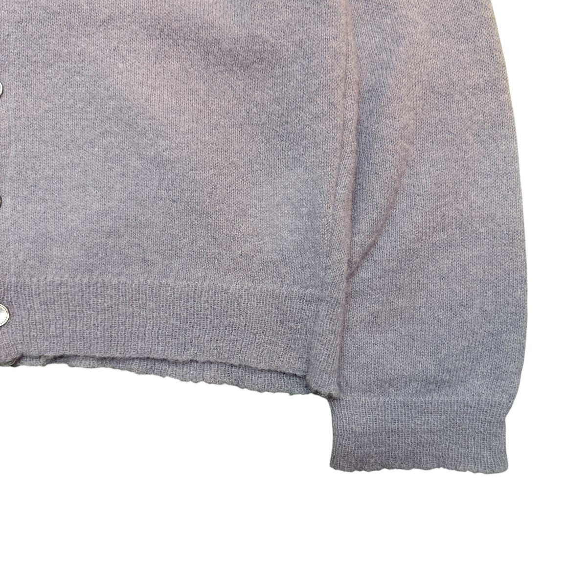 25SS/EVENING POLO Livid Blue Fuzzy AlpacaLivid Blue／イブニングポロ カーディガン 人気商品/M2253EL