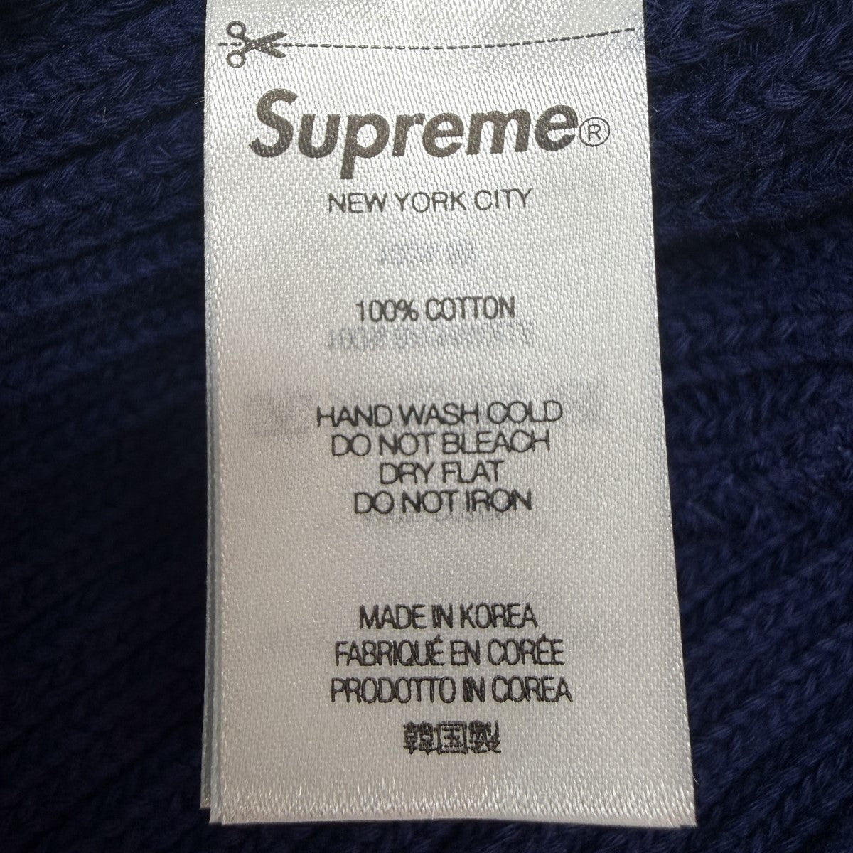 25SS/Overdyed Beanie Light Navy／オーバーダイビーニーニットキャップ ライトネイビー
