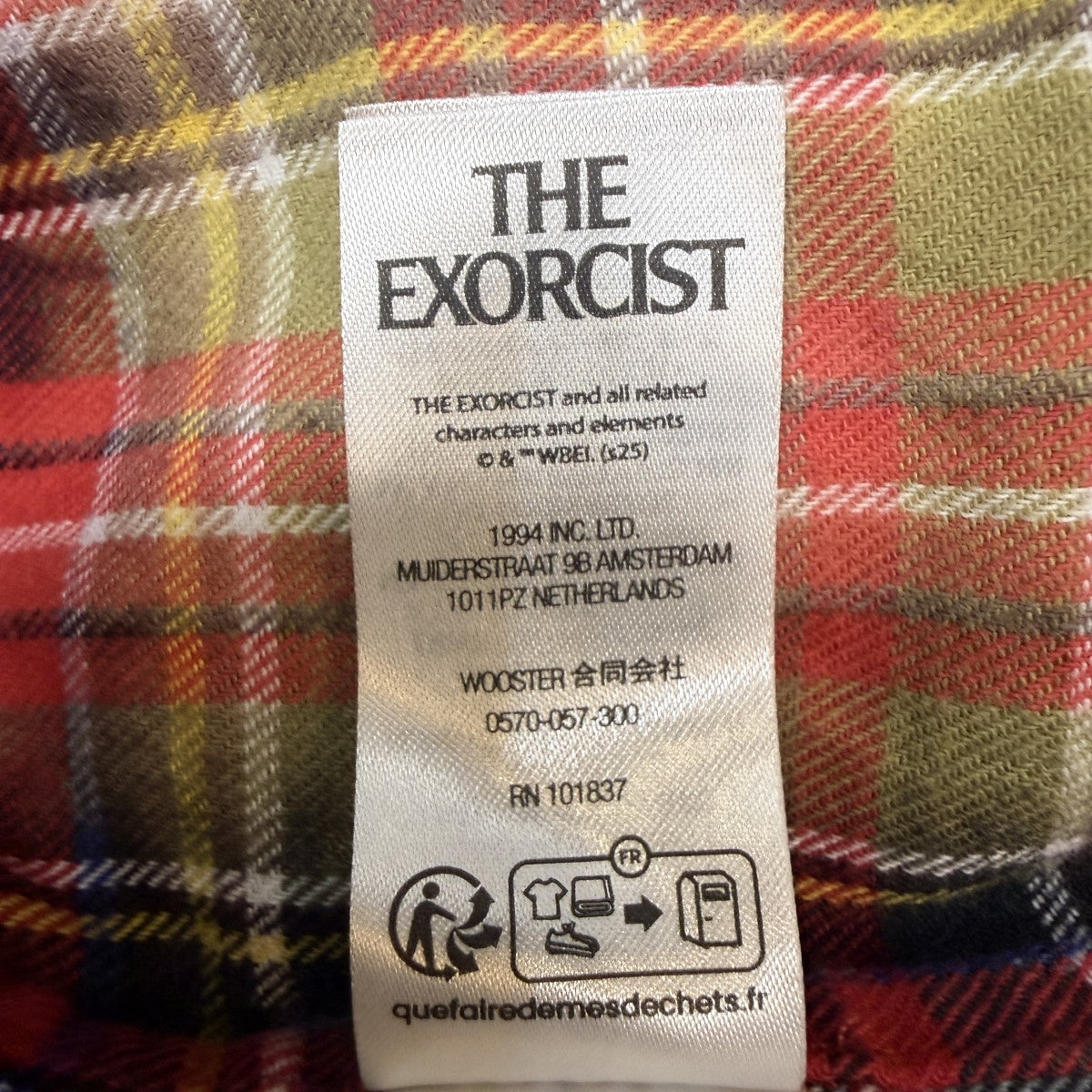 25AW/The Exorcist Flannel Shirt／エクソシストフランネルシャツ