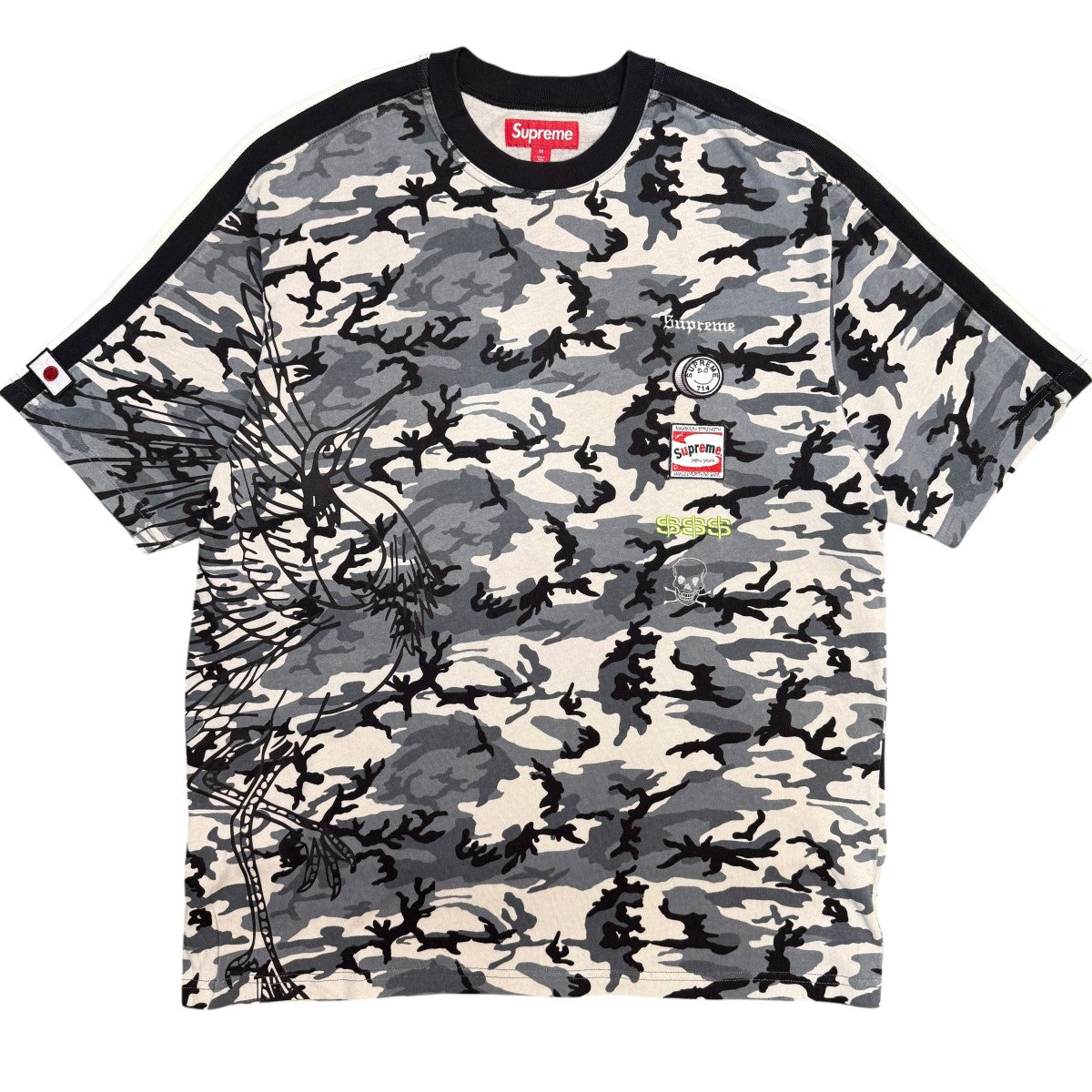 25AW/Crane S／S Top／Black Camo／クレーンショートスリーブトップ