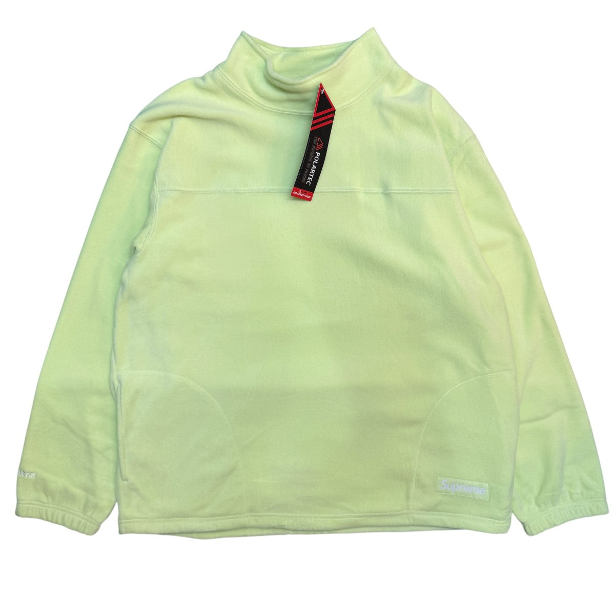 22AW/Polartec Mock Neck PulloverLimeポーラテックモックネックフリースプルオーバー