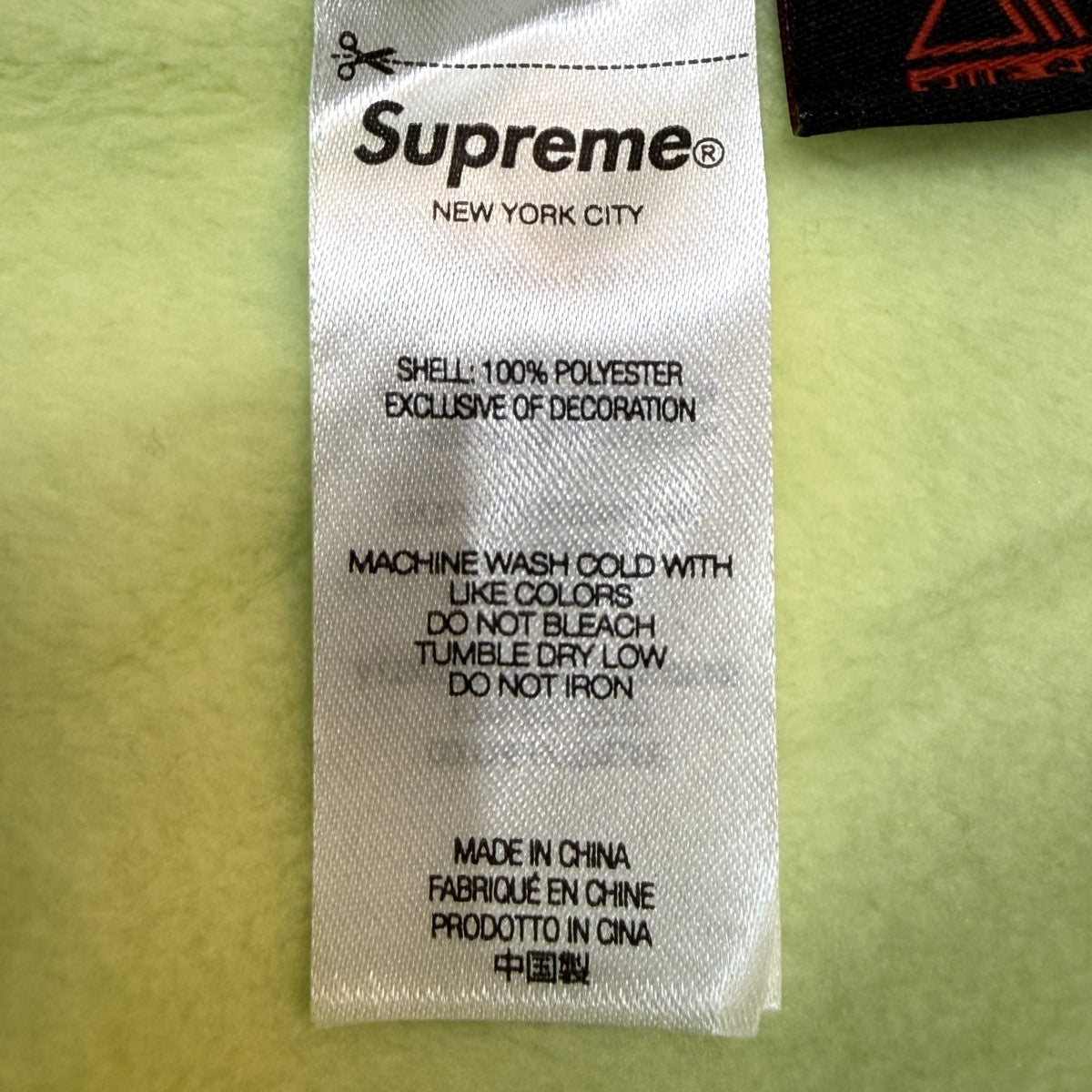 22AW/Polartec Mock Neck PulloverLimeポーラテックモックネックフリースプルオーバー
