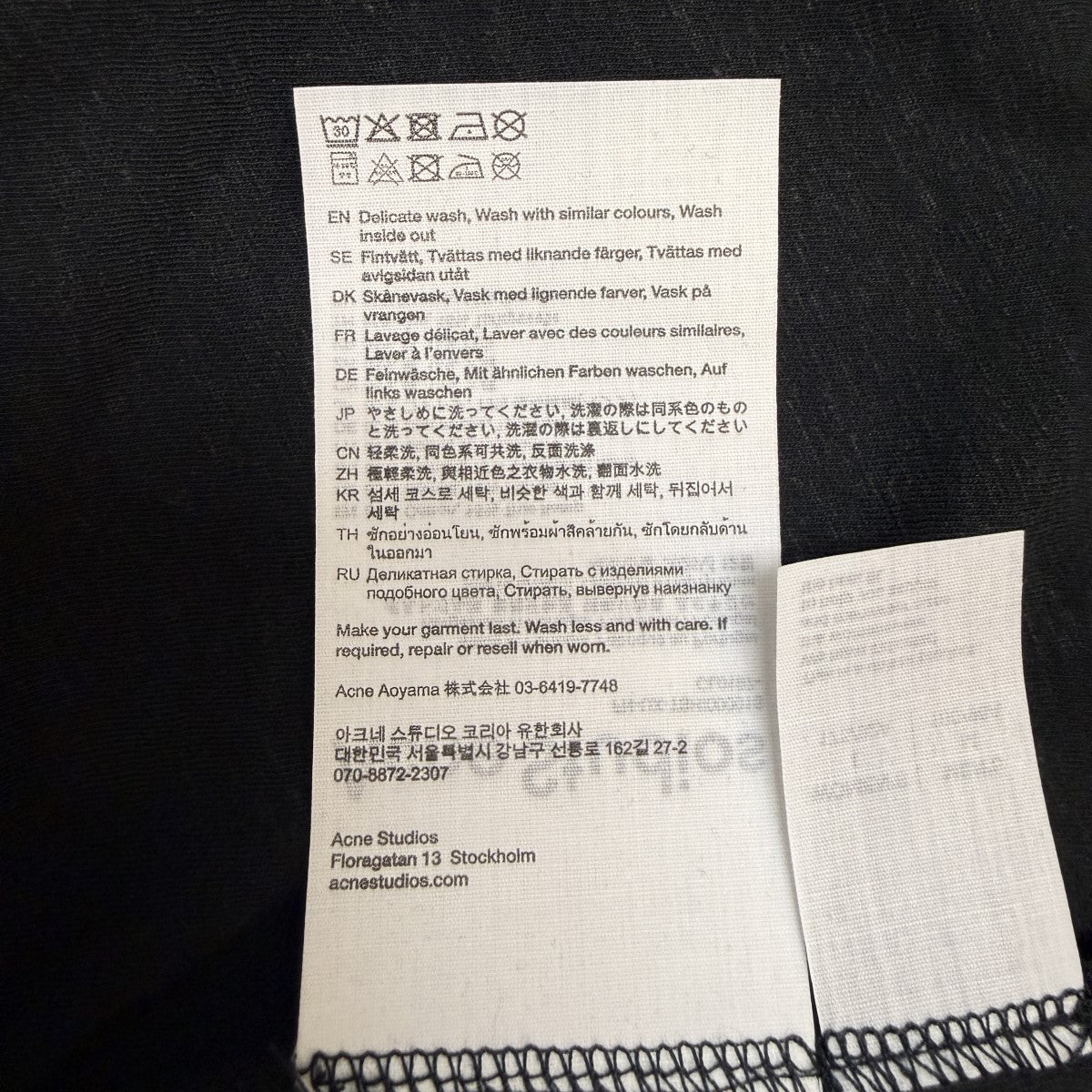26SS/スプレー仕上げ1996ロゴTシャツ／加工ロングスリーブTシャツ/FN-UX-TSHI000016