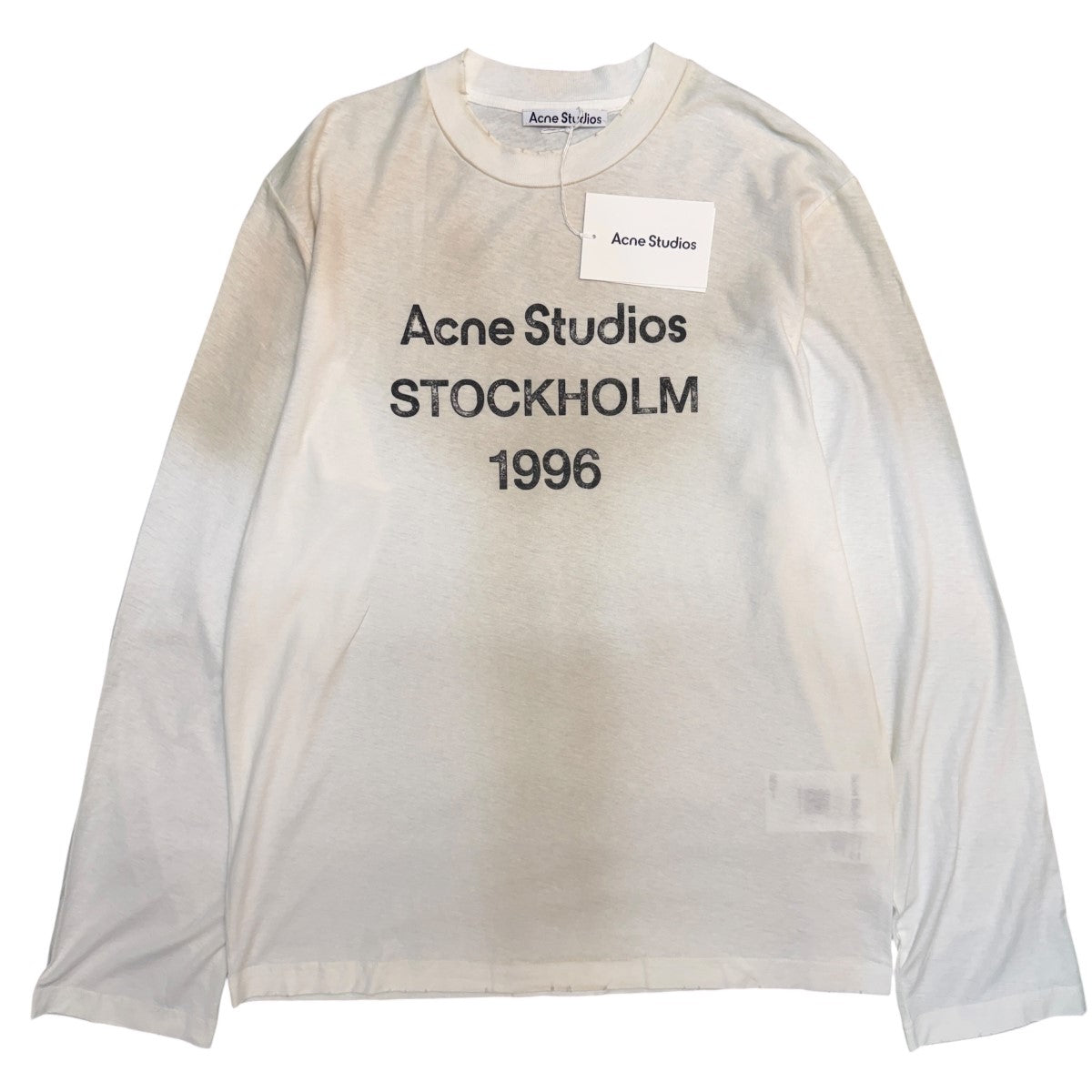 26SS/スプレー仕上げ1996ロゴTシャツ／スプレー加工ロングスリーブTシャツ/FN-UX-TSHI000016