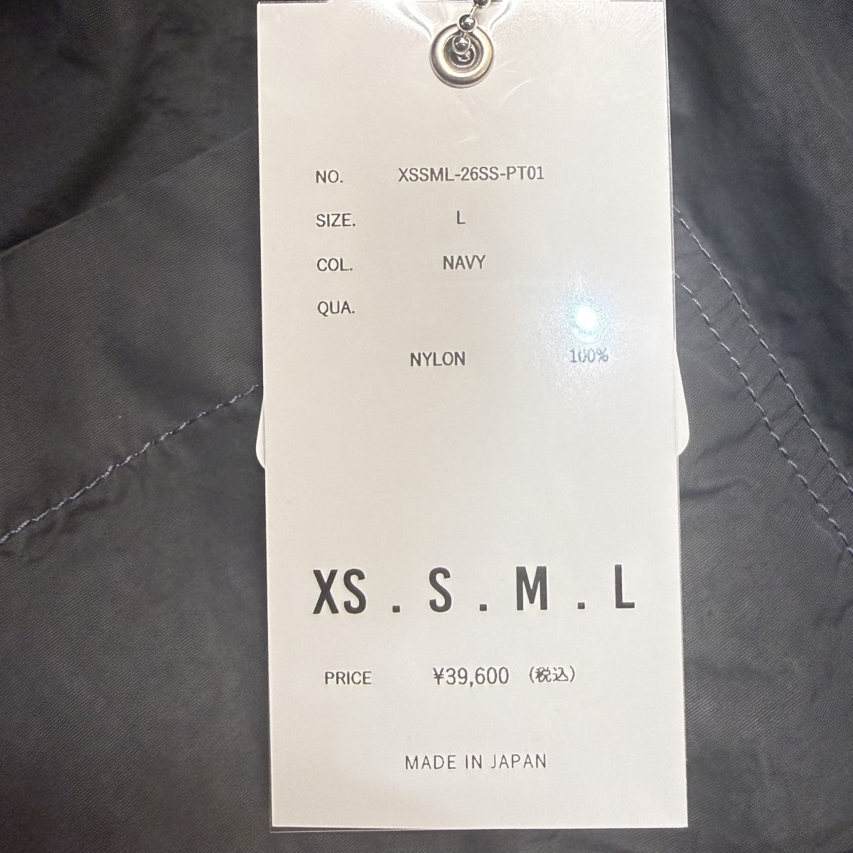 26SS/製品染パンツ／パンツ/XSML-26SS-PT01