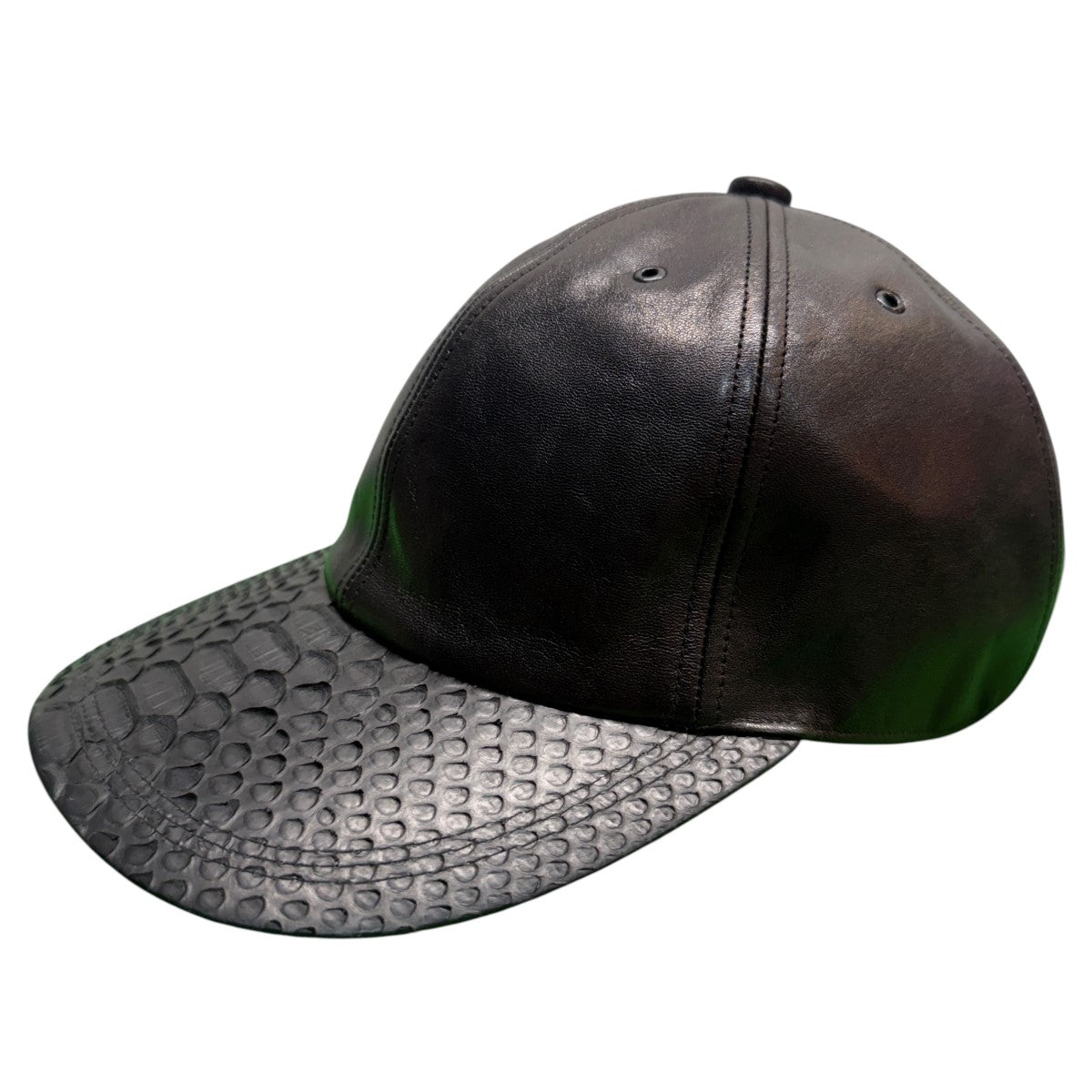 DIAMOND PYTHON CAP - DAVID BOYダイアモンドパイソン ヘビ革キャップ