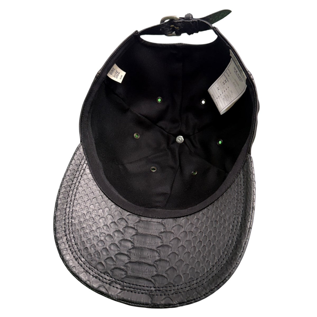 DIAMOND PYTHON CAP - DAVID BOYダイアモンドパイソン ヘビ革キャップ