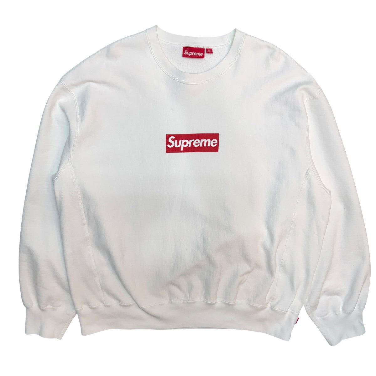 25SS/Washed Box Logo Crewneck／ウォッシュド ボックスロゴ クルーネック