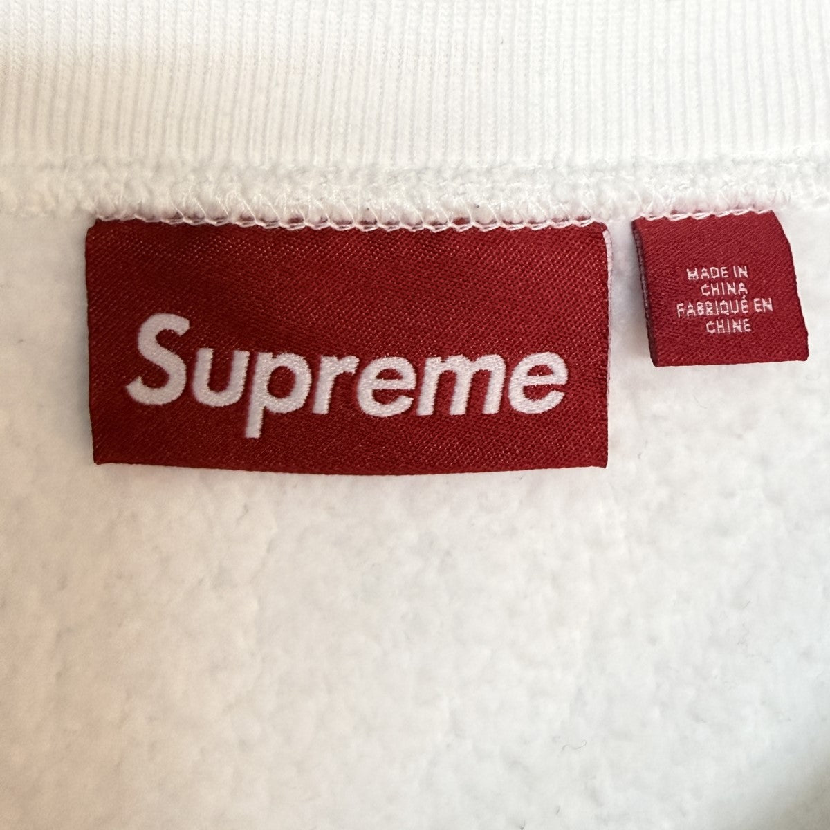 25SS/Washed Box Logo Crewneck／ウォッシュド ボックスロゴ クルーネック