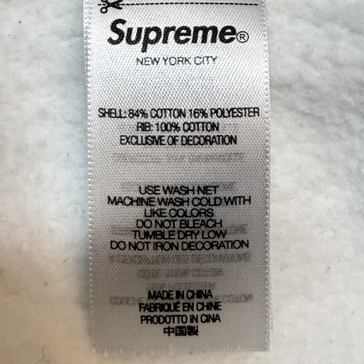 25SS/Washed Box Logo Crewneck／ウォッシュド ボックスロゴ クルーネック