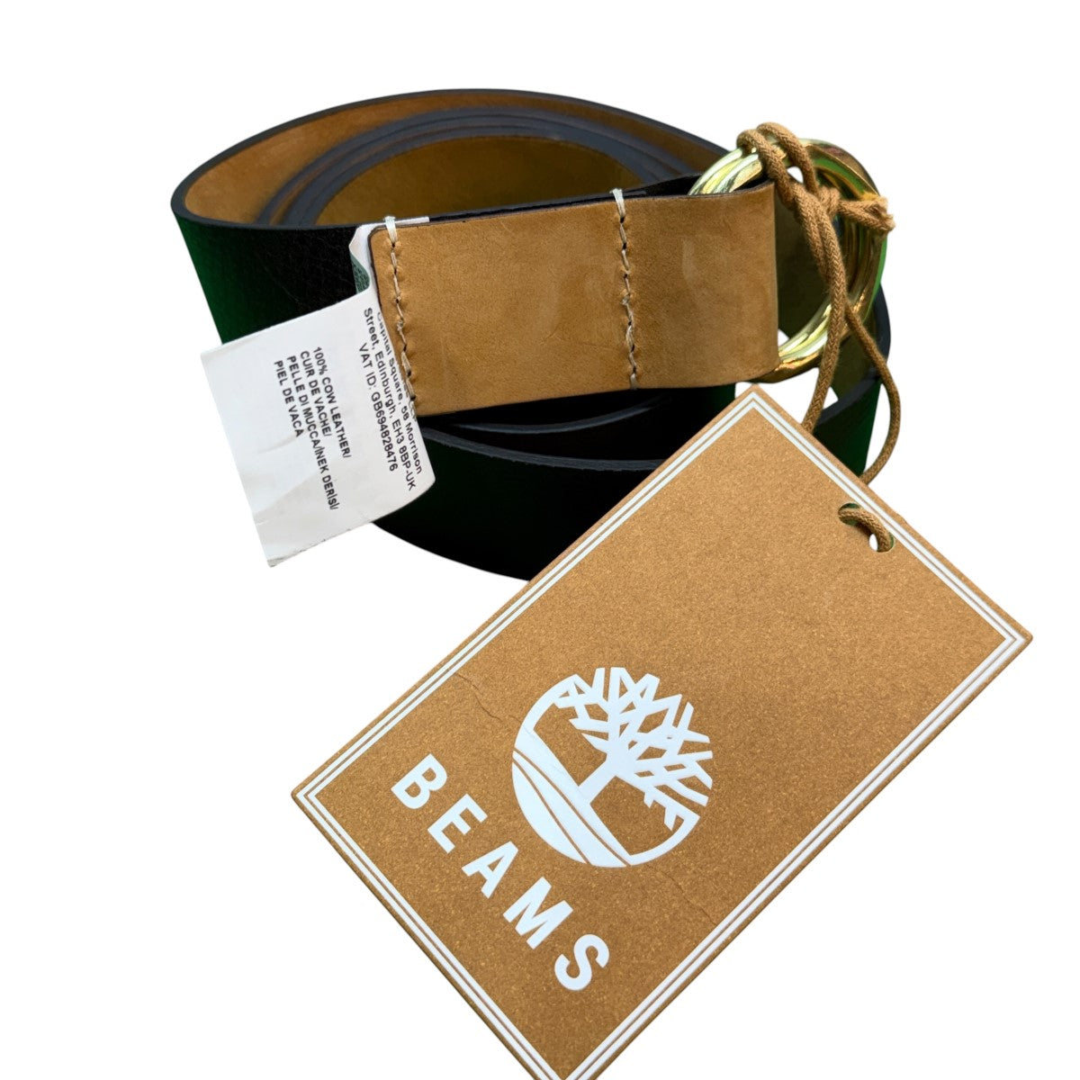 BEAMS×Timberland 26SS/50周年別注 Wheat Belt／ウィートレザーベルト/11-52-0262-106 古着・中古-1枚目のアイテム画像