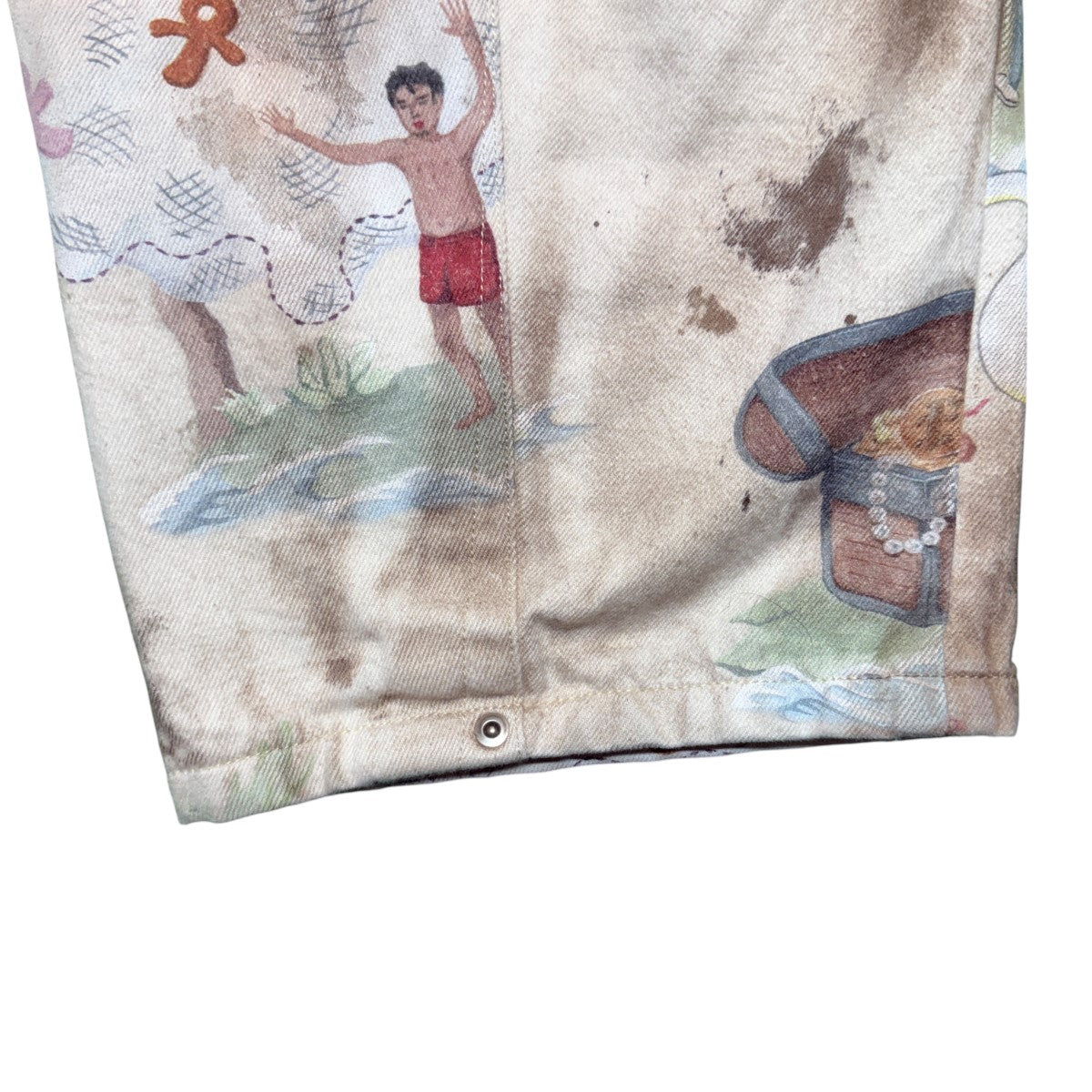 FAF NEW COMMUNE DART BAGGY DENIMPrint／ニューコミューンダートバギーデニムパンツ/003341401-P 古着・中古-6枚目のアイテム画像