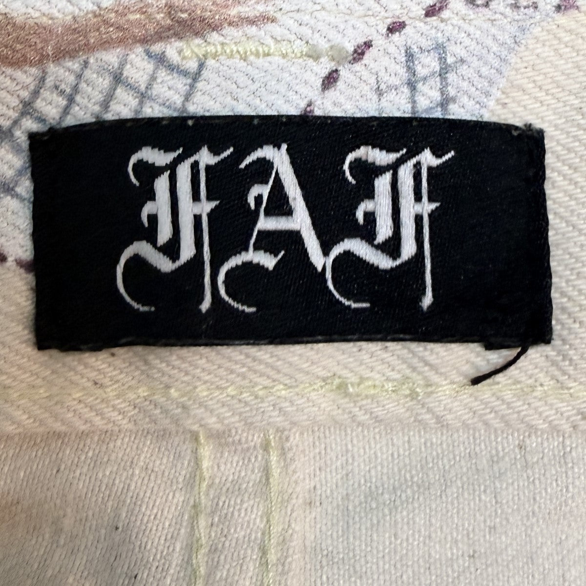 FAF NEW COMMUNE DART BAGGY DENIMPrint／ニューコミューンダートバギーデニムパンツ/003341401-P 古着・中古-7枚目のアイテム画像