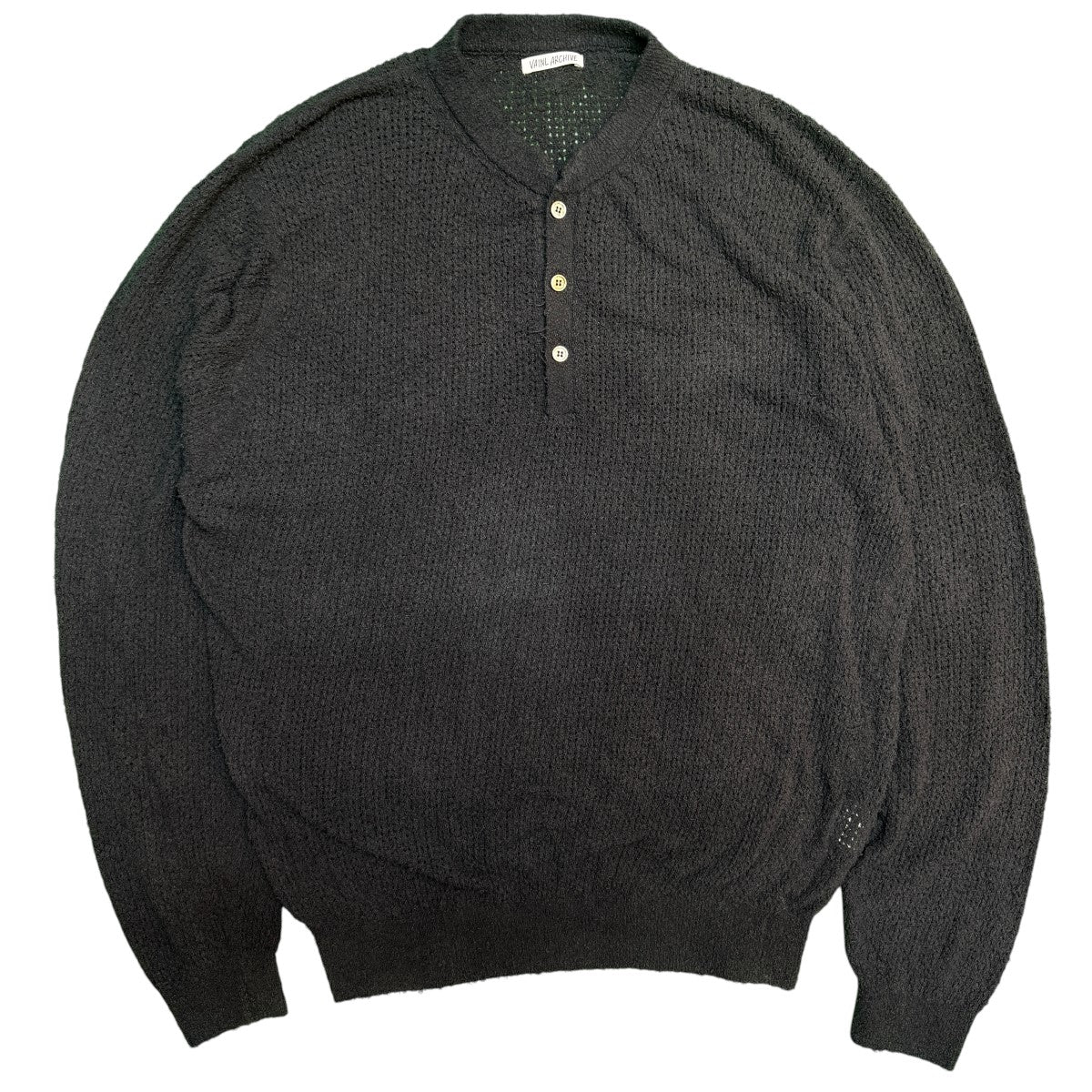 VAINL ARCHIVE 26SS/WILL-HN／ヘンリーネックニット/VASK26S003 古着・中古-1枚目のアイテム画像