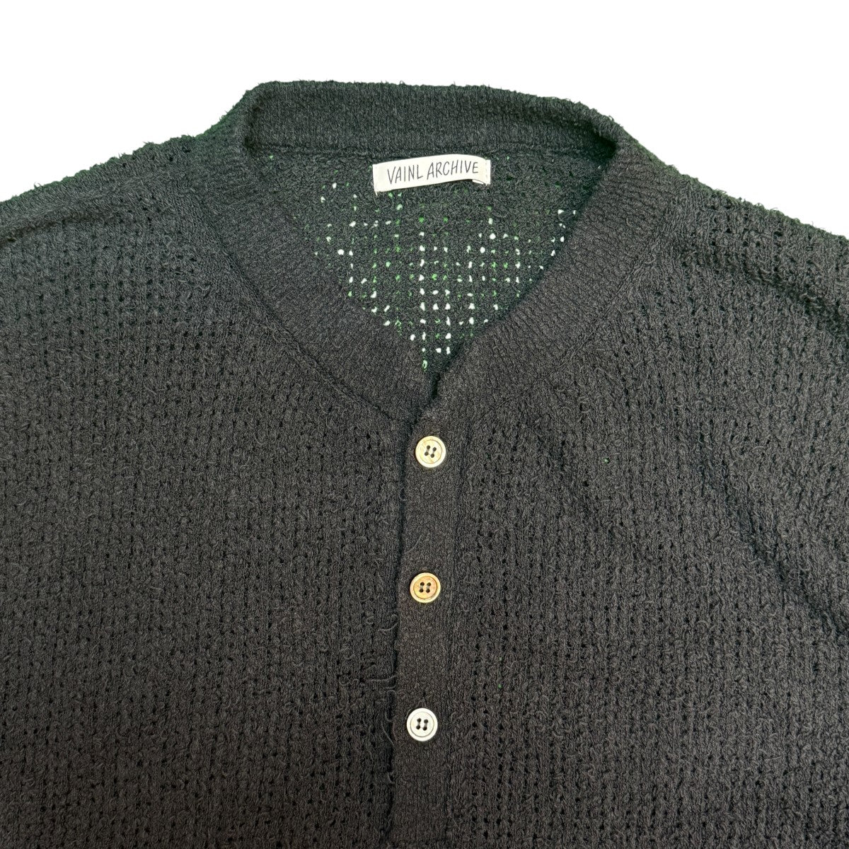 VAINL ARCHIVE 26SS/WILL-HN／ヘンリーネックニット/VASK26S003 古着・中古-3枚目のアイテム画像