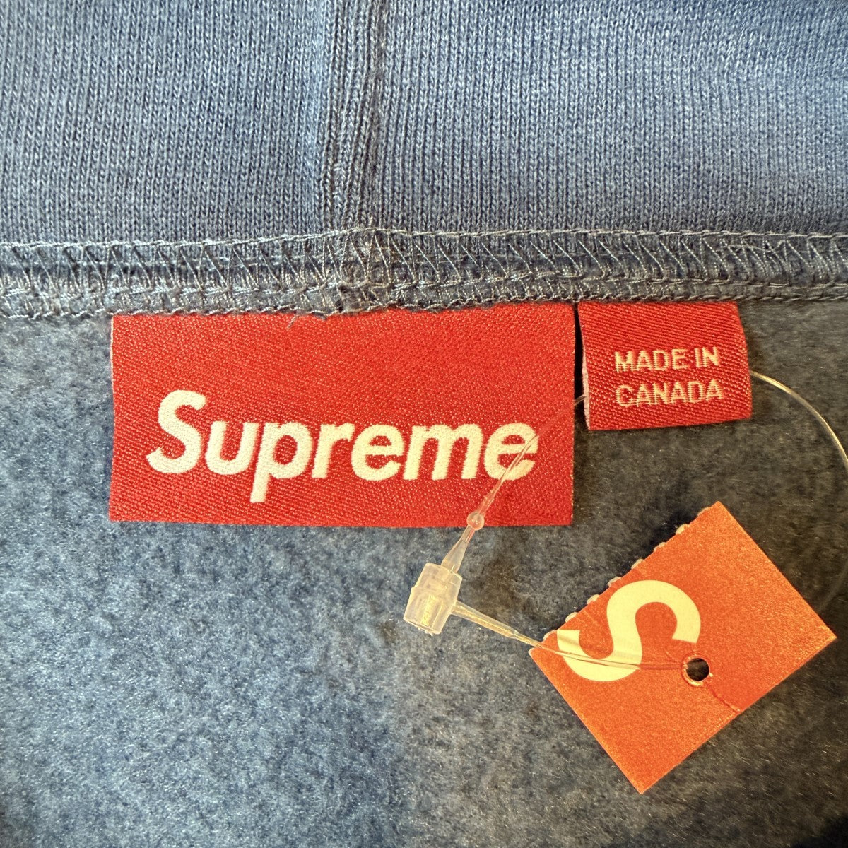 25SS/Small Box Hooded Sweatshirt -Dark Blue／スモールボックスロゴスウェットパーカー/カナダ製