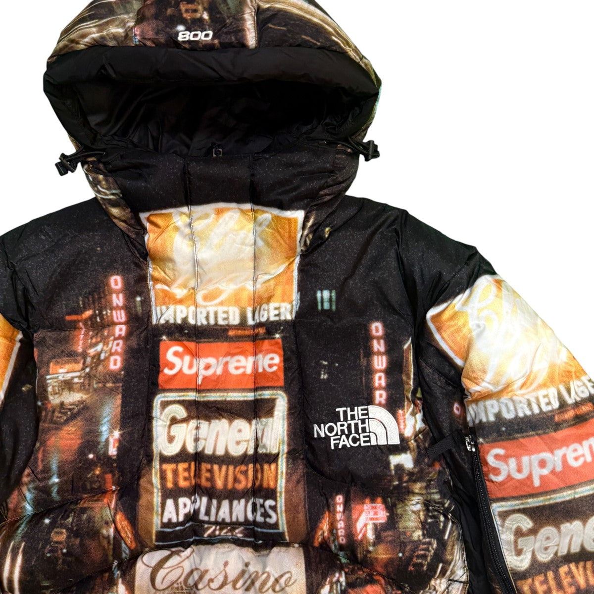 22AW/800-Fill Half Zip Hooded Pullover／Times Square／ 800フィルハーフジップフードプルオーバーダウンジャケット/ND52205I